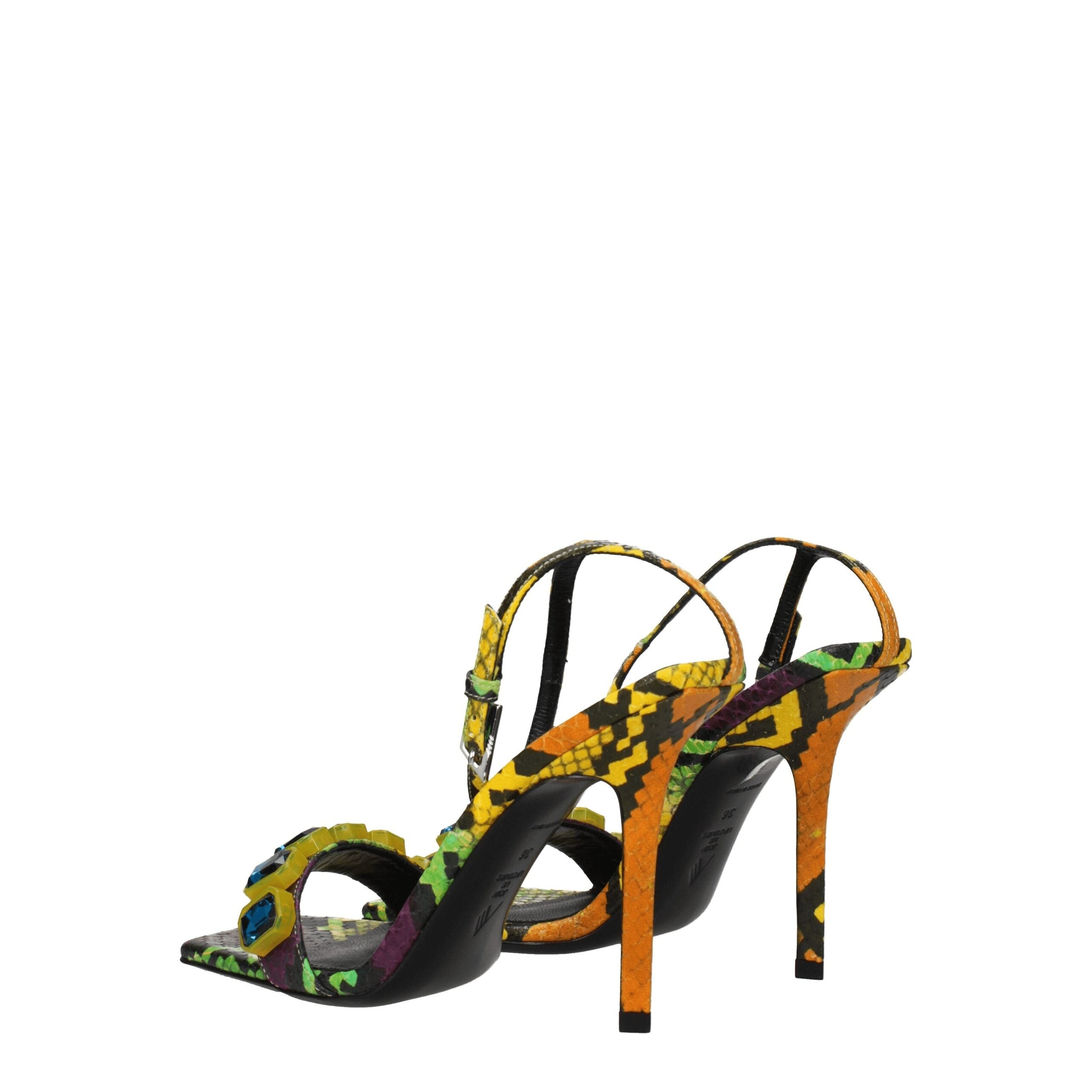 The Attico Multicolor Leather Sandal