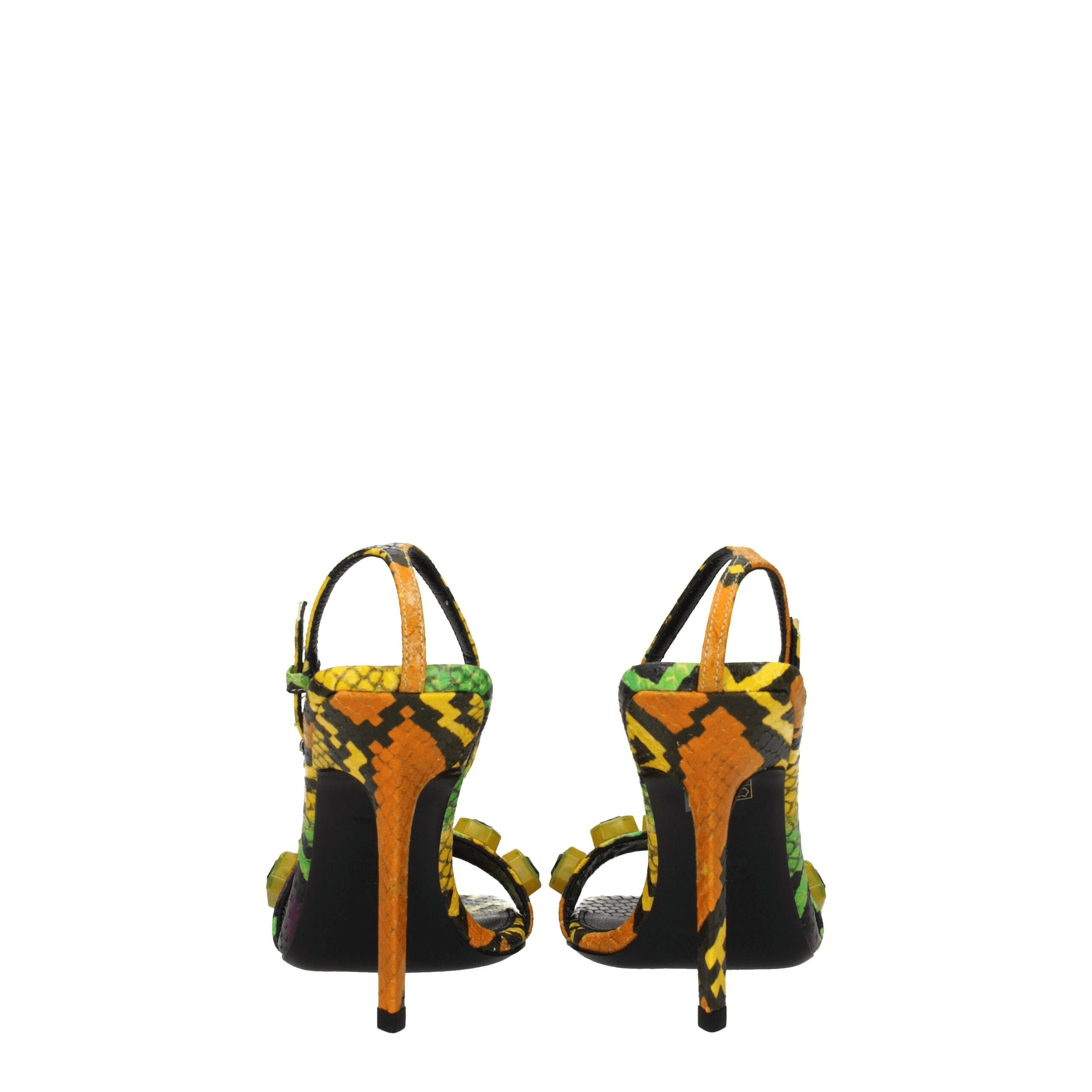 The Attico Multicolor Leather Sandal