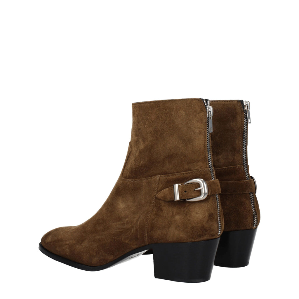 Celine Brown Leather Ankle
