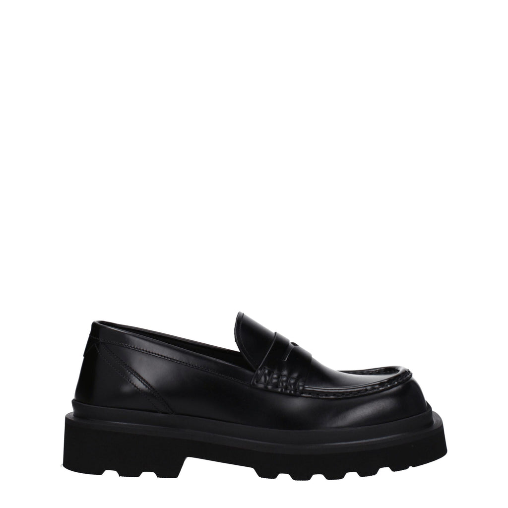 Dolce & Gabbana Black Leather Loafer