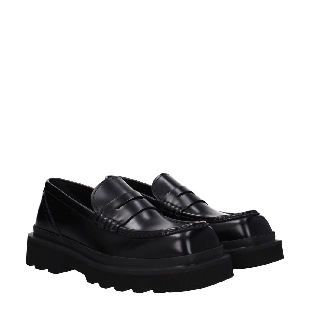 Dolce & Gabbana Black Leather Loafer