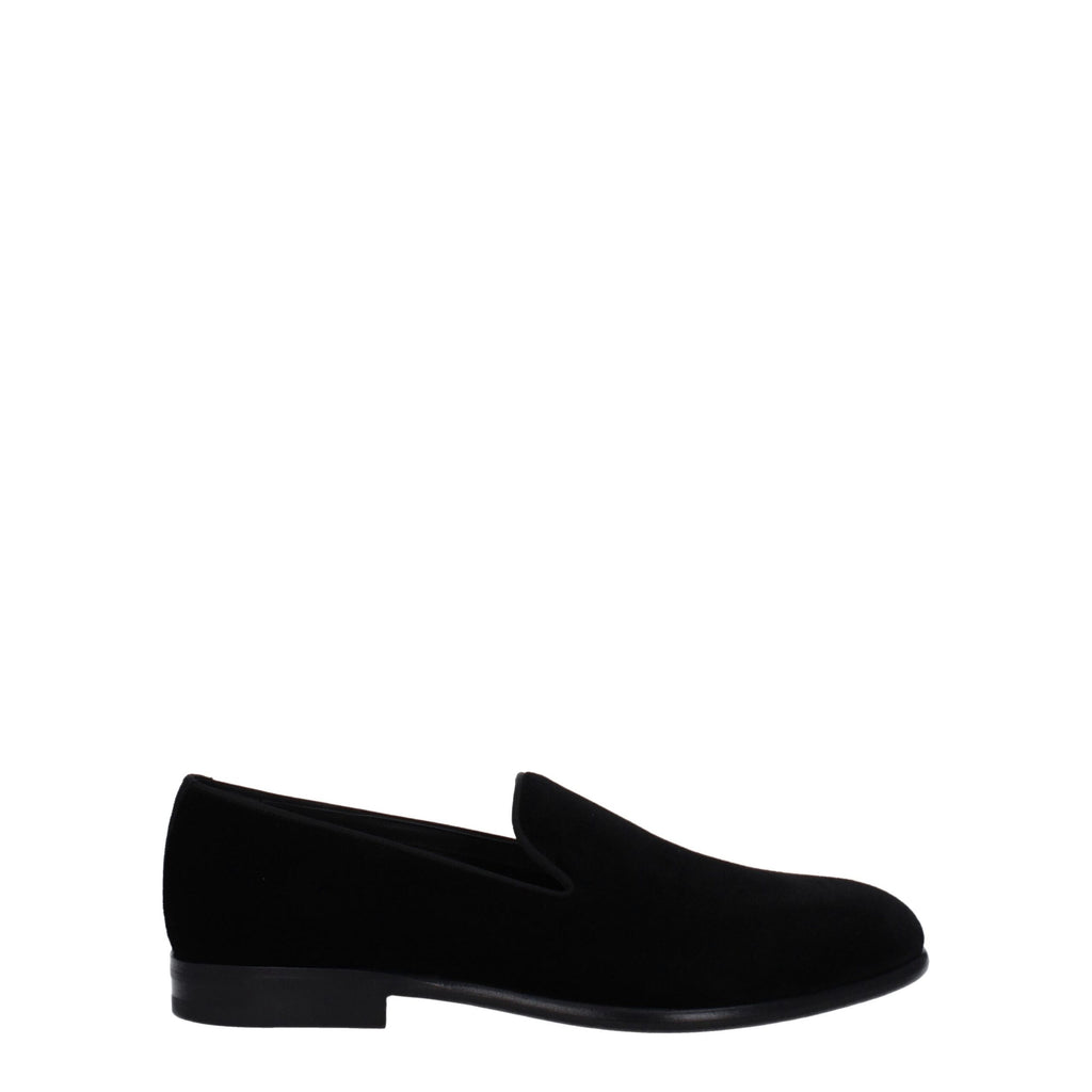 Dolce & Gabbana Black Velvet Loafer