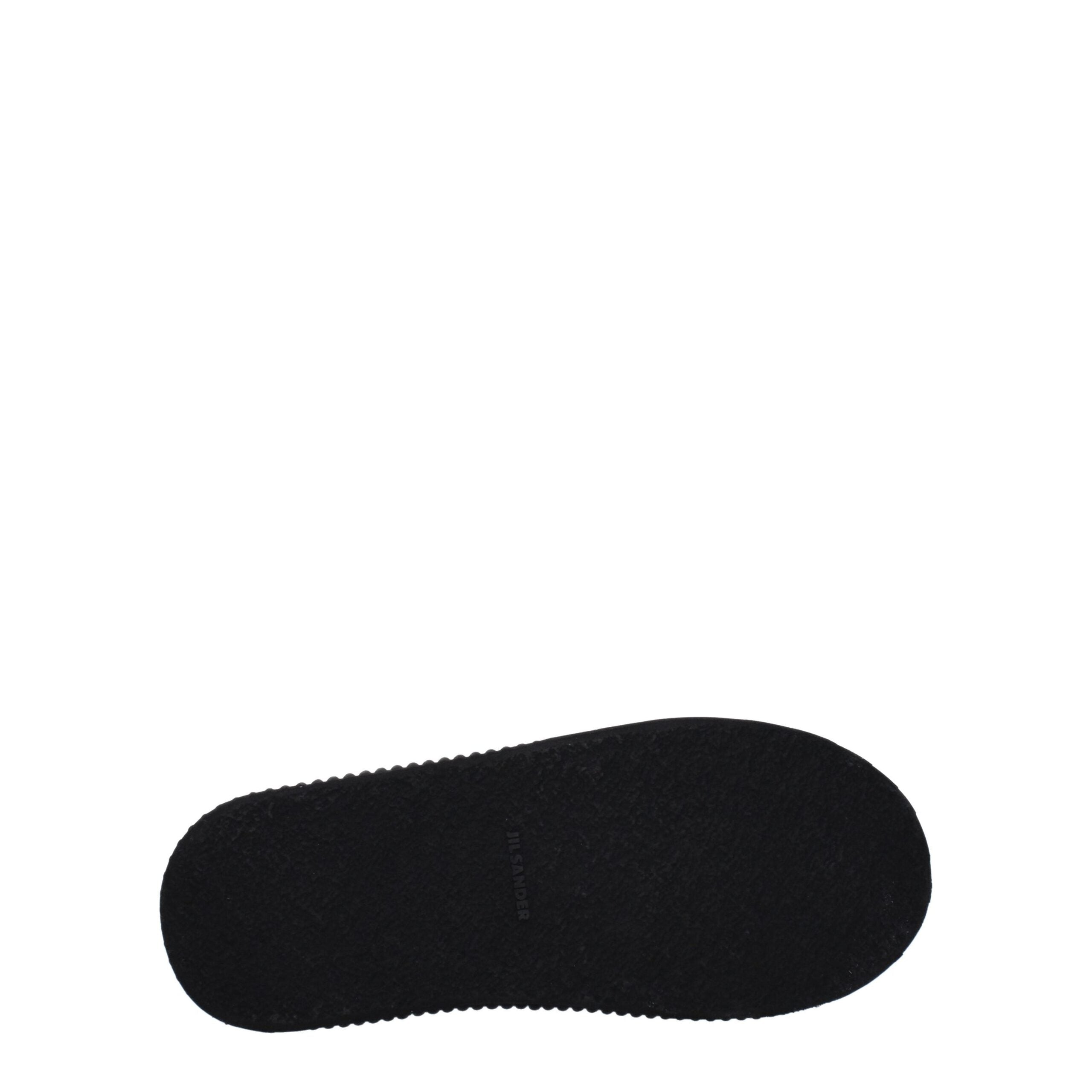Jil Sander Black Fabric Sneakers