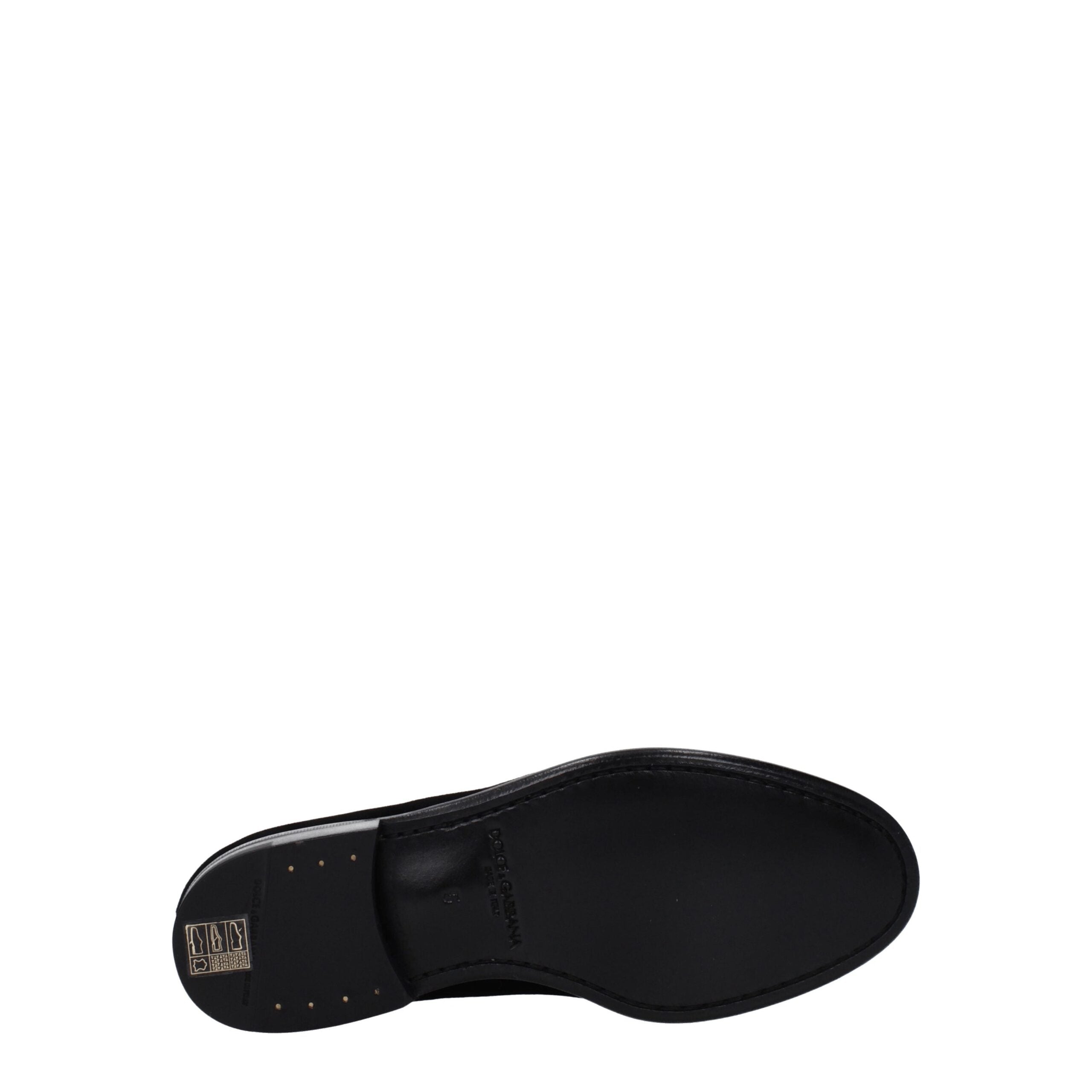 Dolce & Gabbana Black Velvet Loafer
