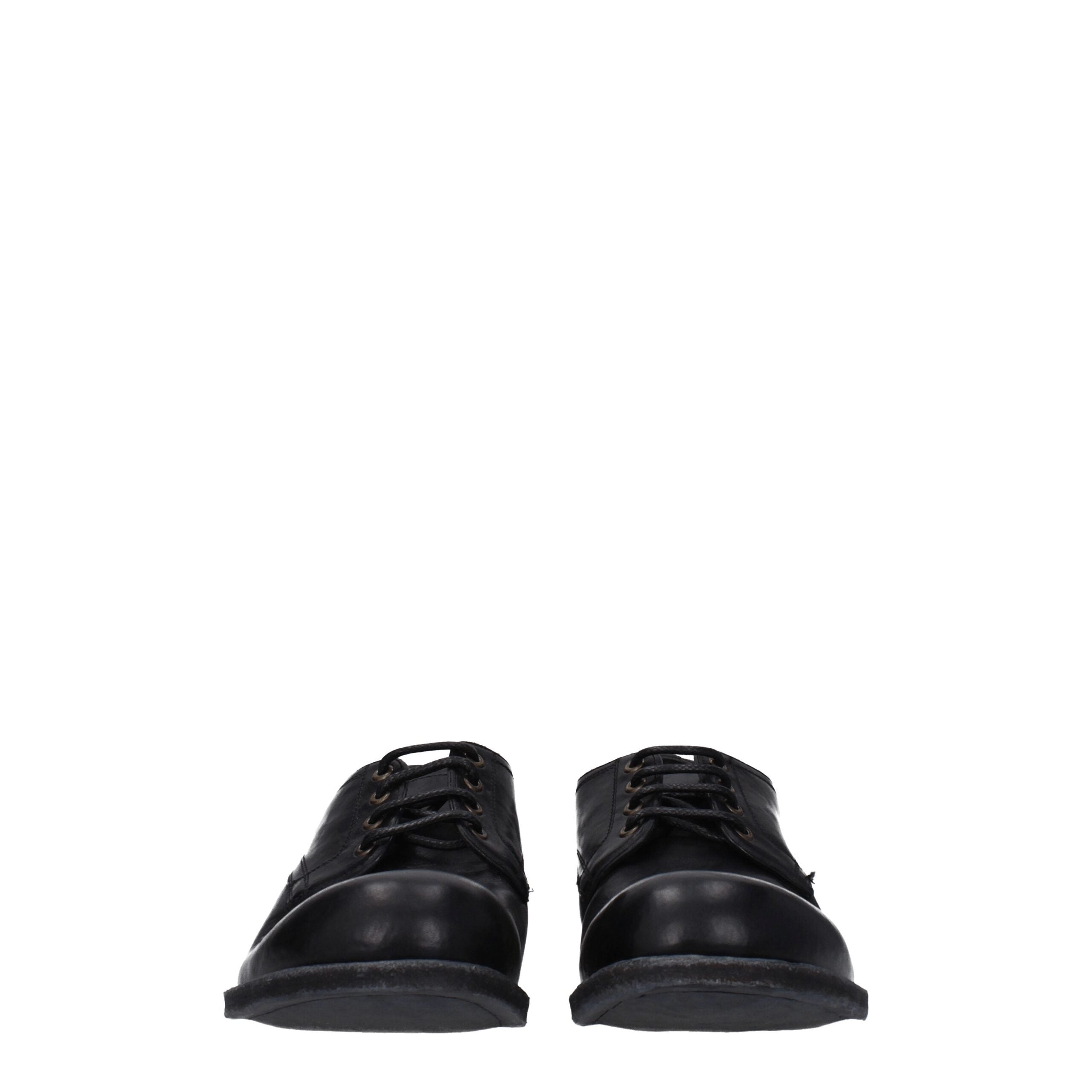 Dolce & Gabbana Black Leather Oxfords And Derby