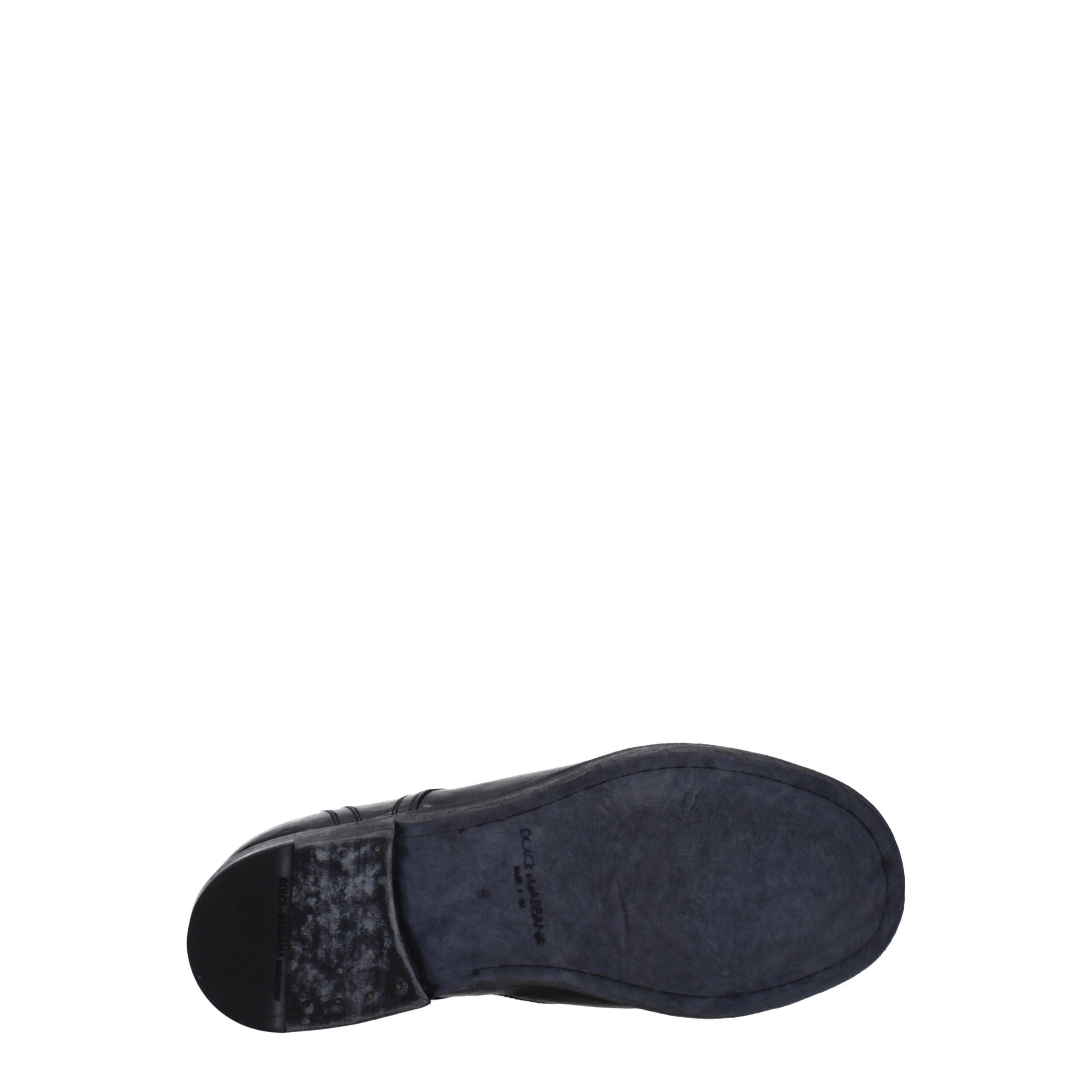 Dolce & Gabbana Black Leather Oxfords And Derby