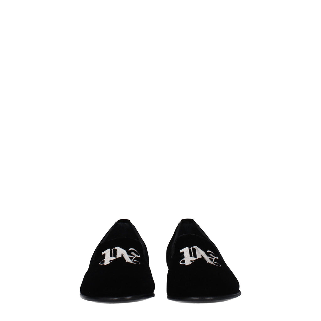 Palm Angels Black Velvet Loafer