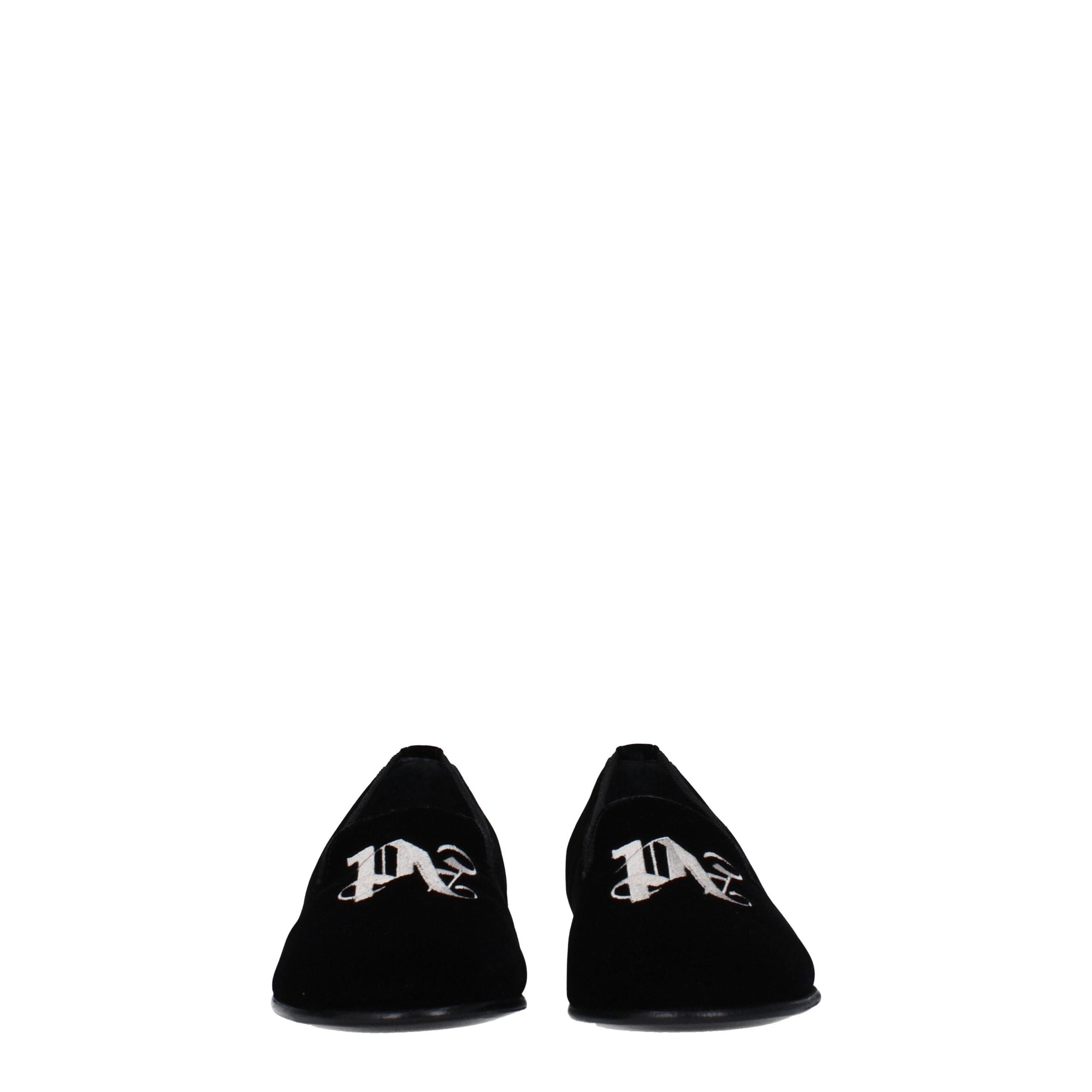 Palm Angels Black Velvet Loafer