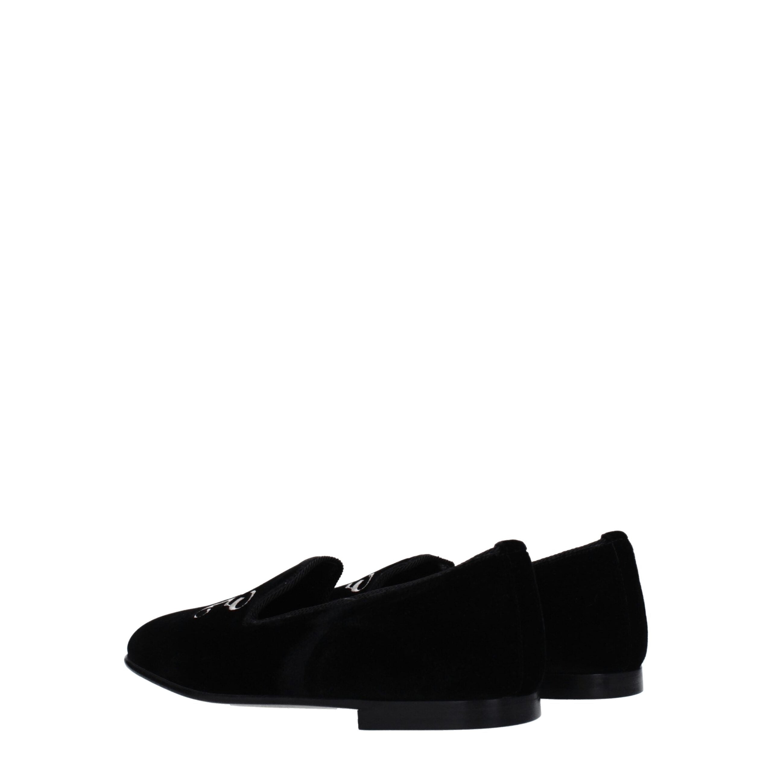 Palm Angels Black Velvet Loafer