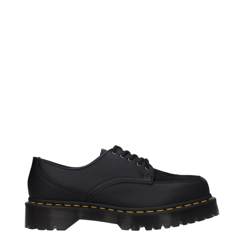 Dr. Martens Black Leather Oxfords And Derby
