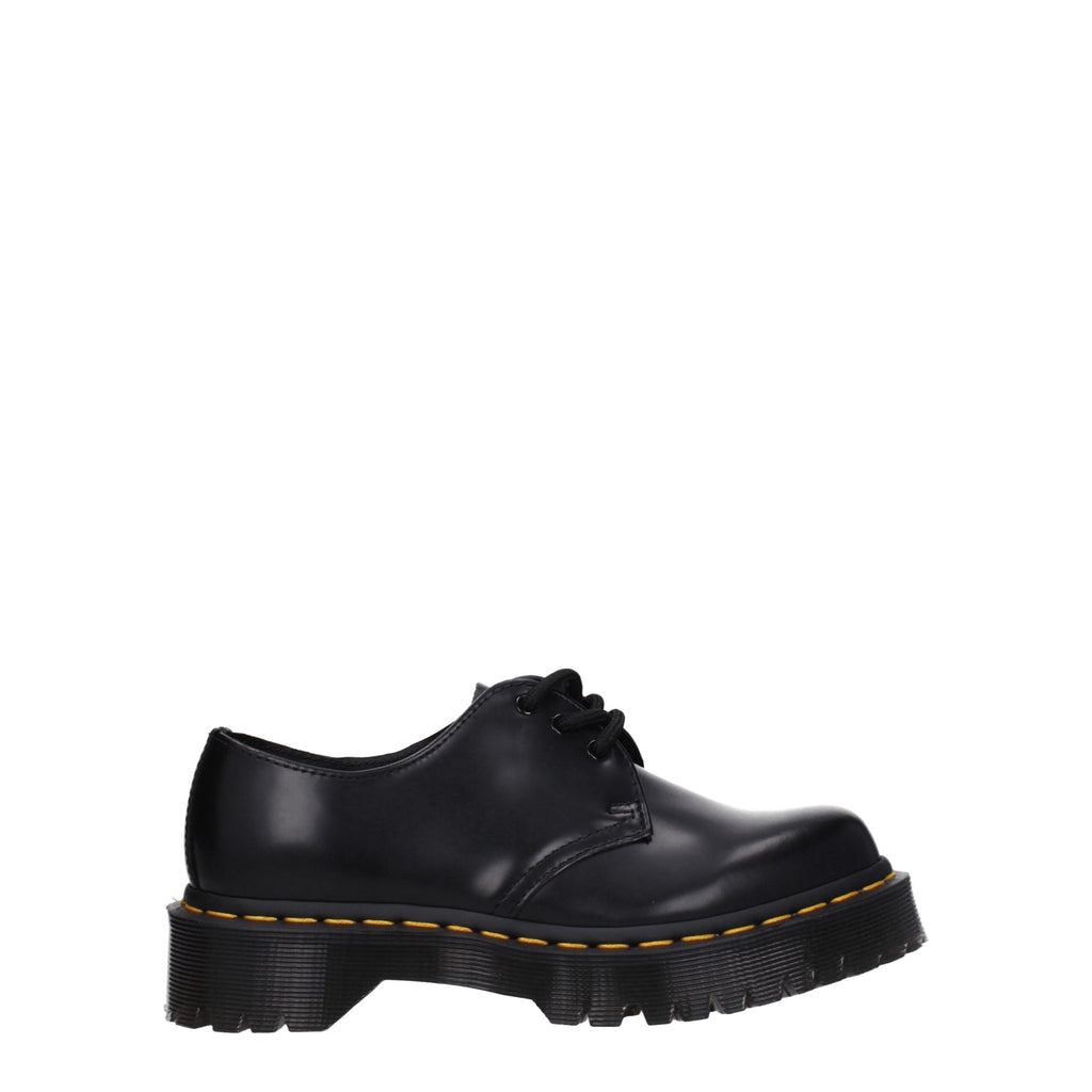 Dr. Martens Black Leather Oxfords And Derby