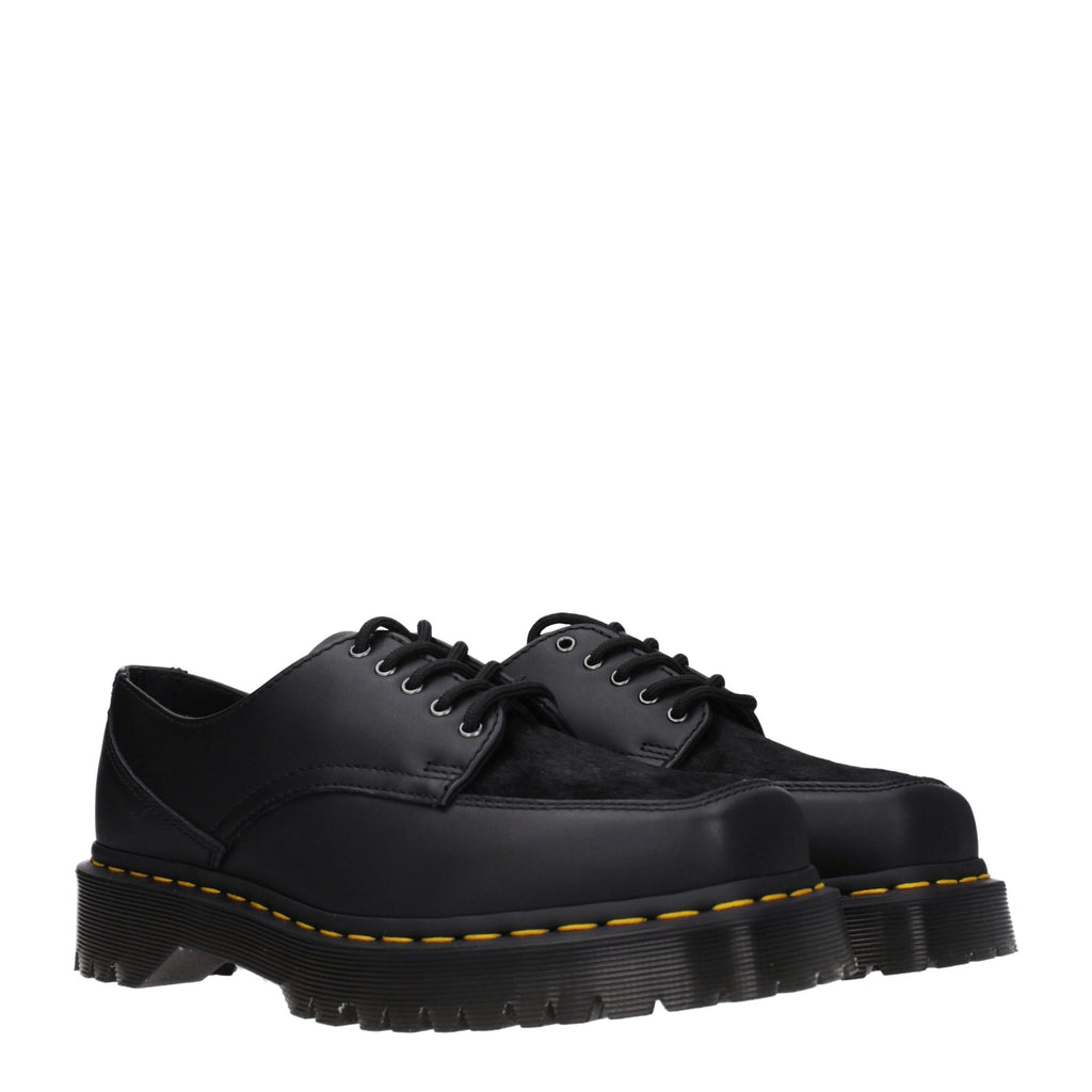 Dr. Martens Black Leather Oxfords And Derby