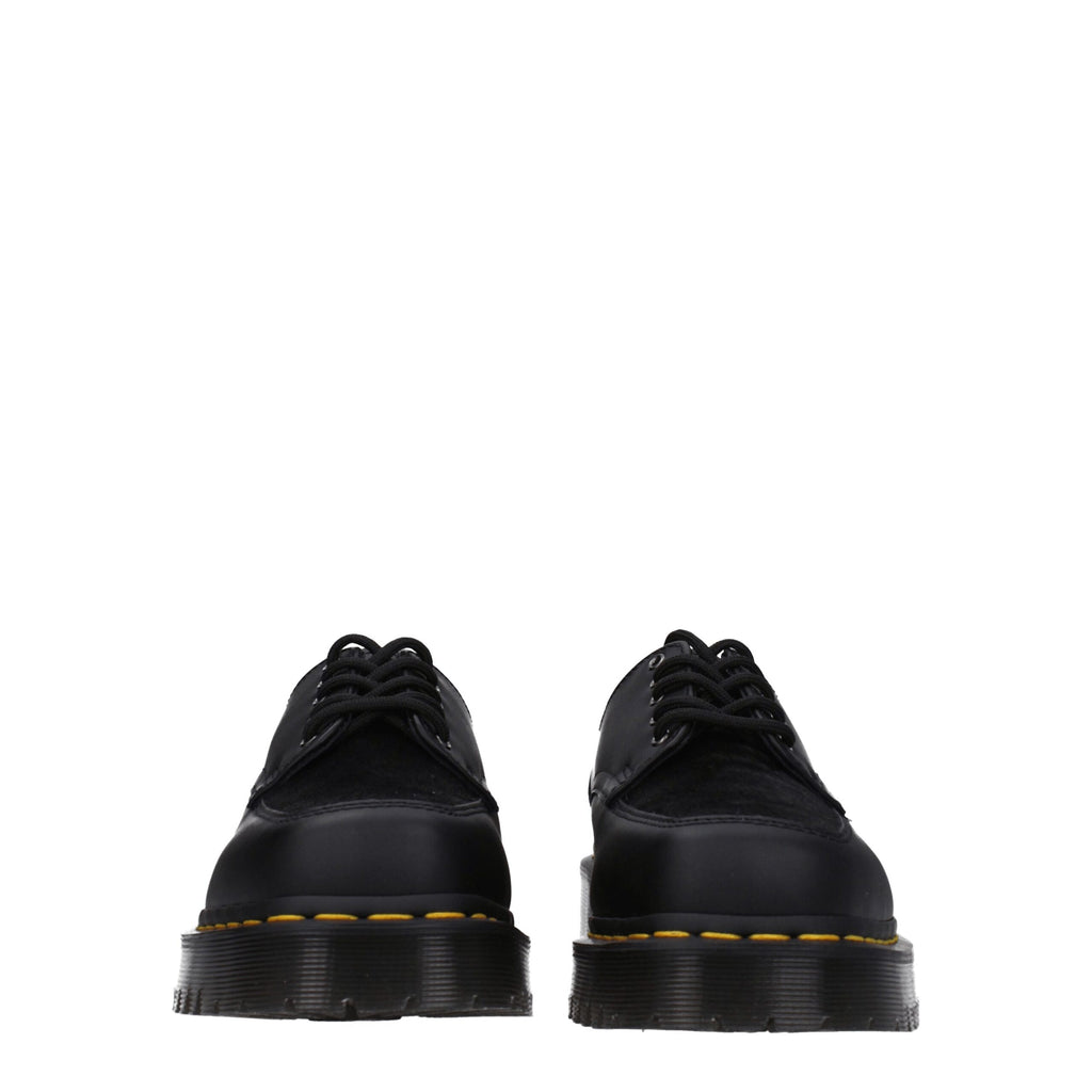 Dr. Martens Black Leather Oxfords And Derby