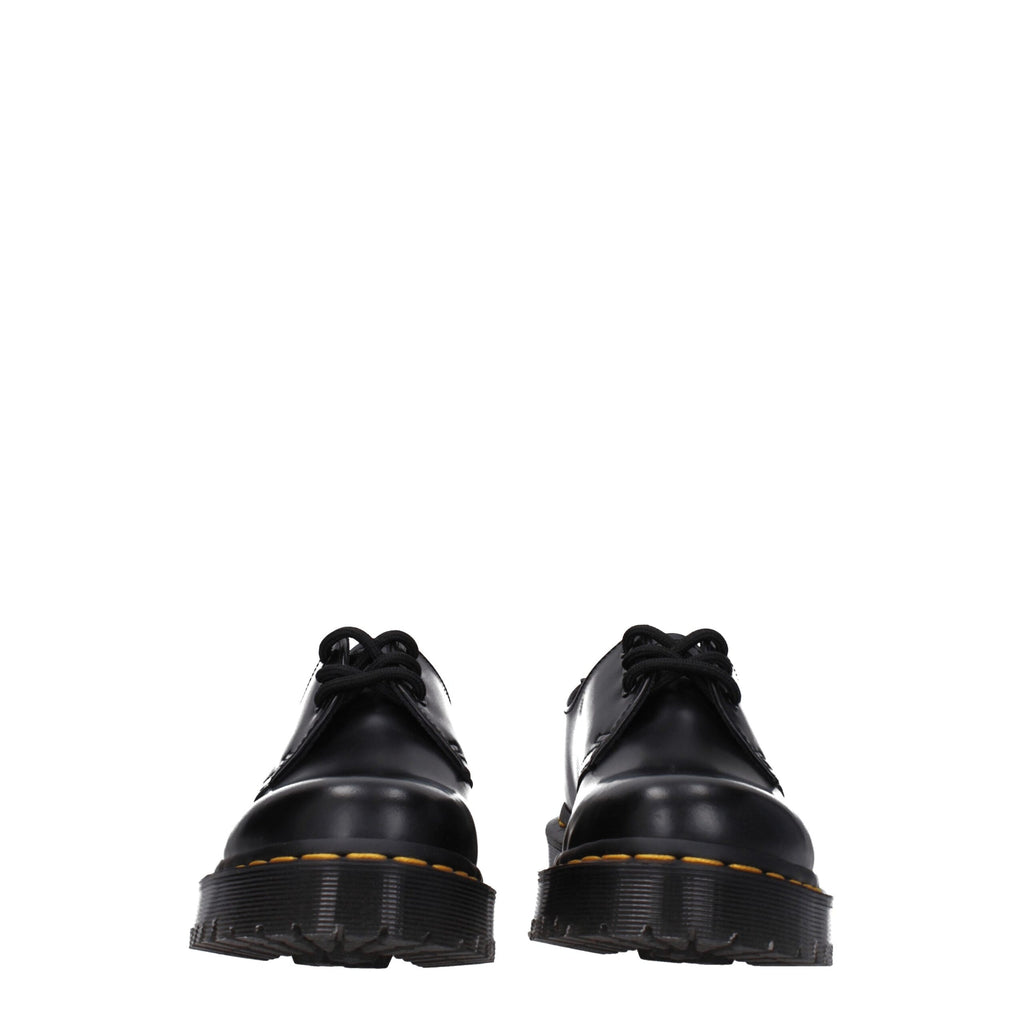 Dr. Martens Black Leather Oxfords And Derby