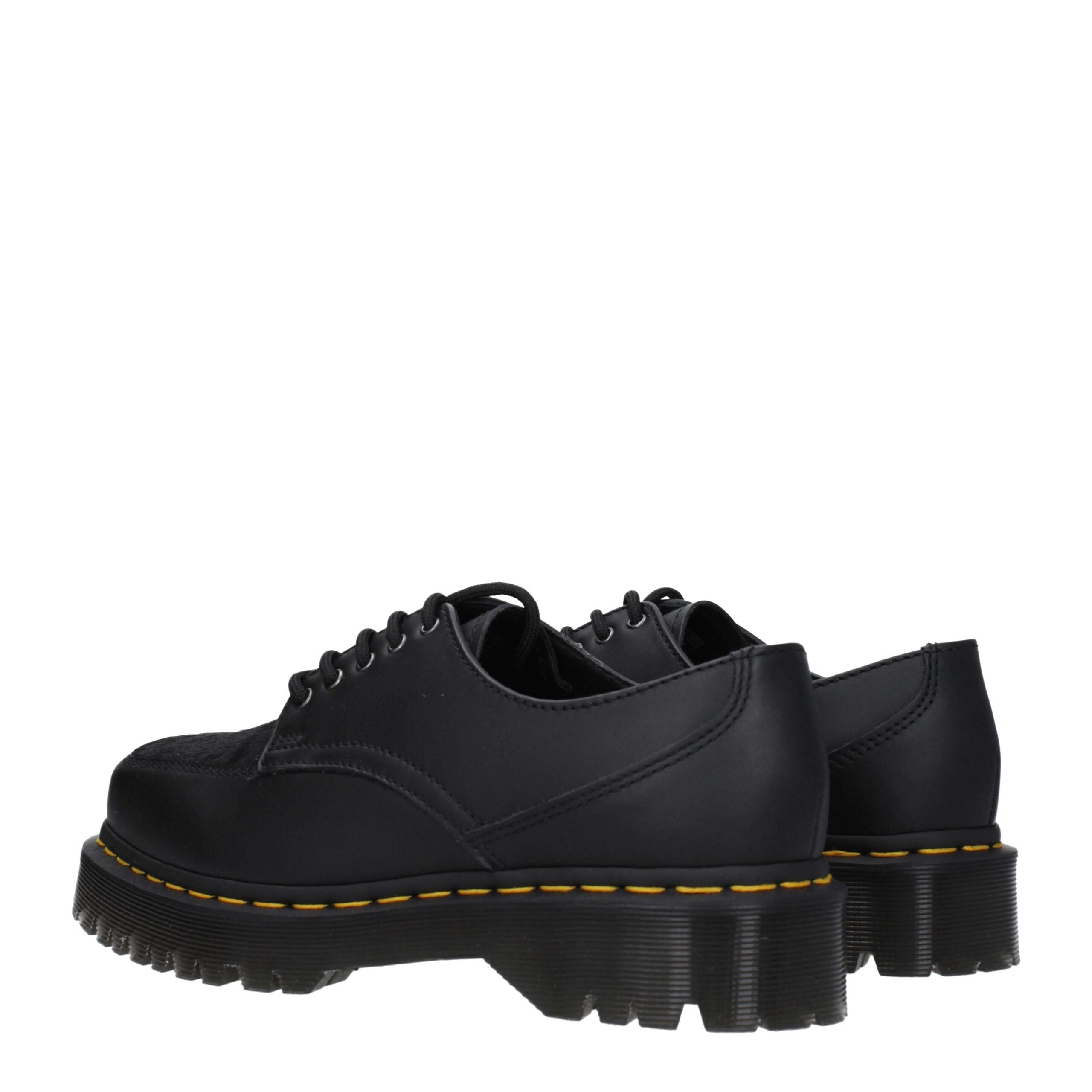 Dr. Martens Black Leather Oxfords And Derby
