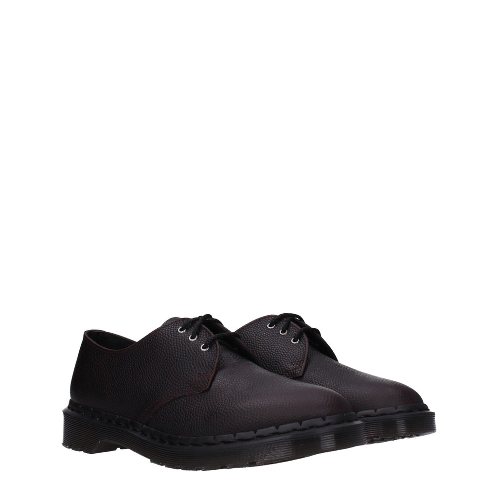 Dr. Martens Purple Leather Oxfords And Derby