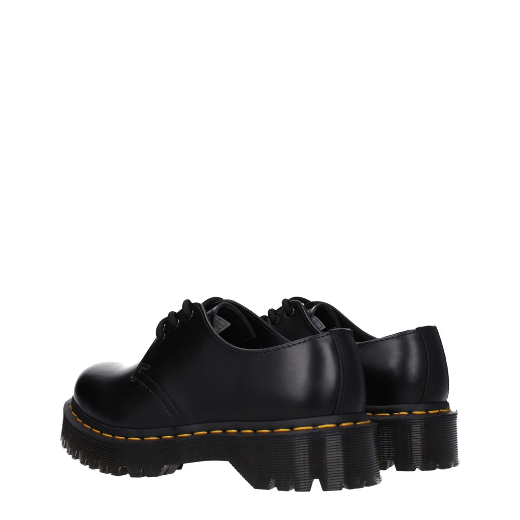 Dr. Martens Black Leather Oxfords And Derby