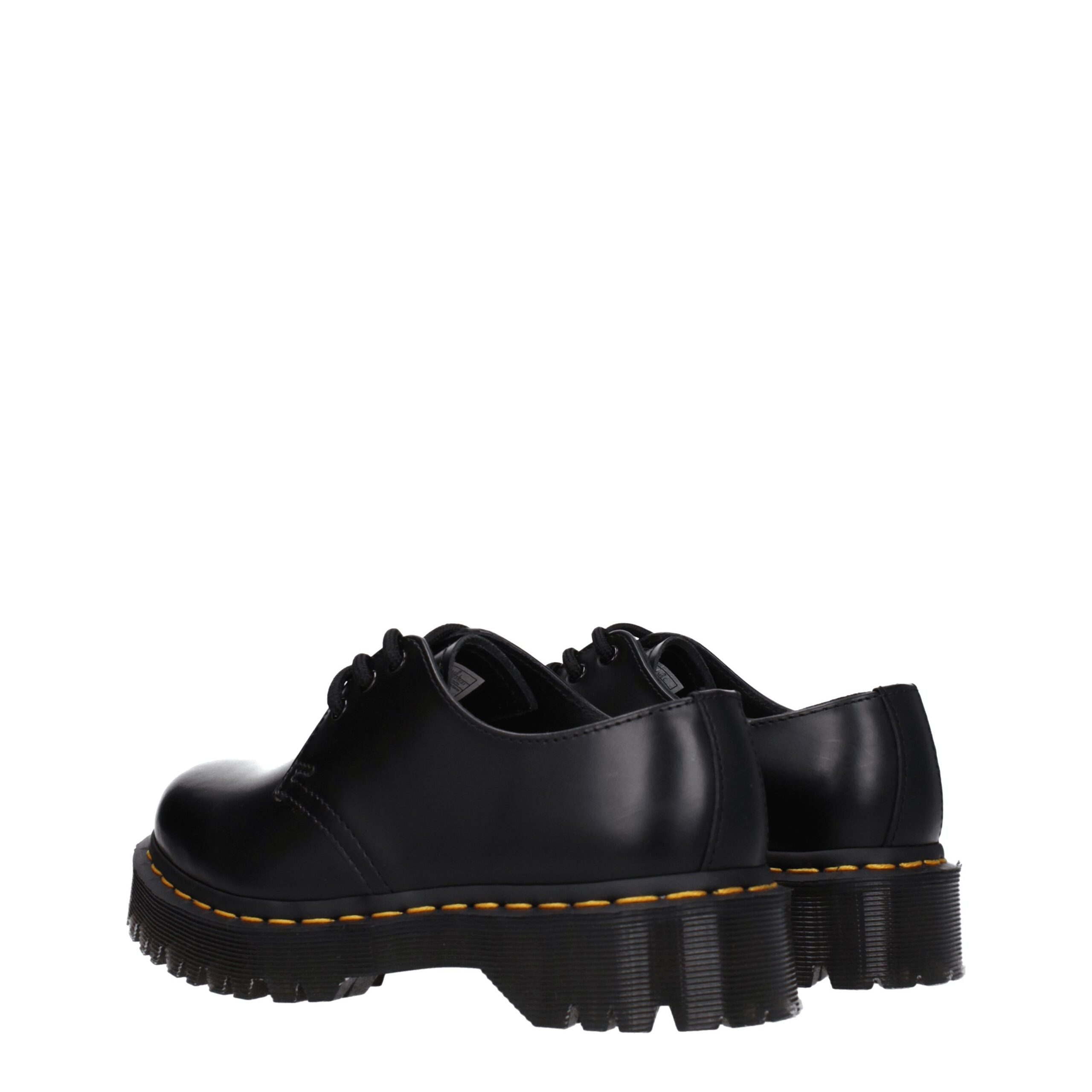 Dr. Martens Black Leather Oxfords And Derby