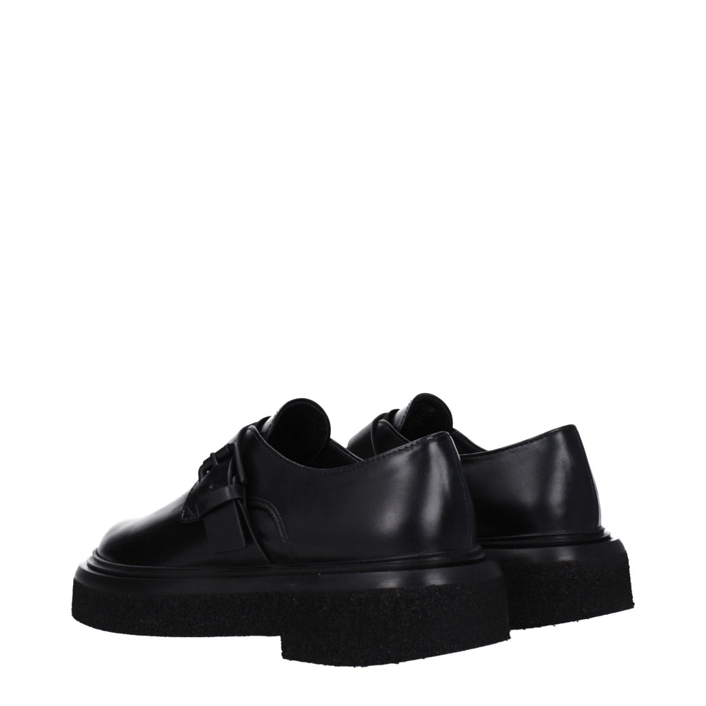 Max Mara Black Leather Oxfords And Derby