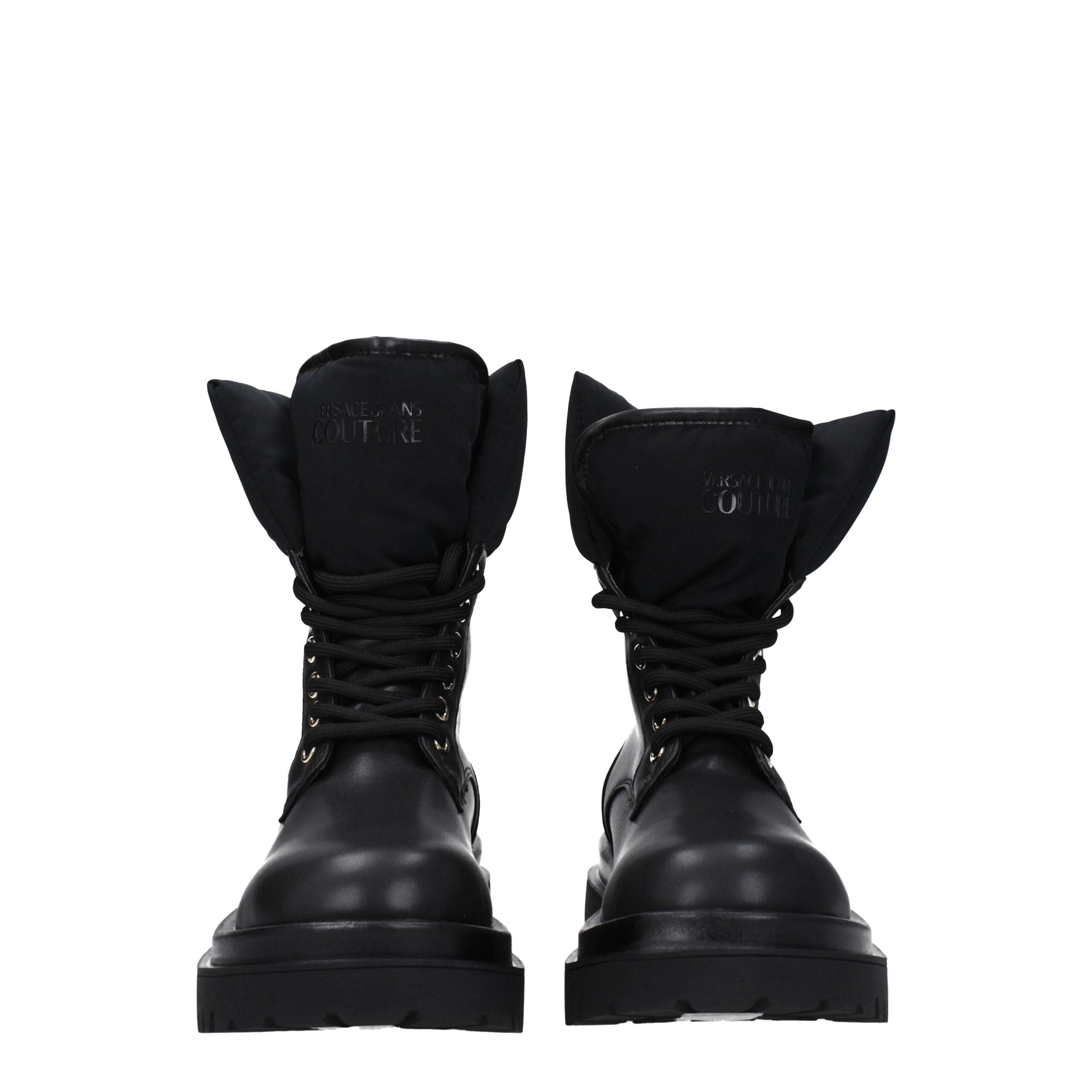 Versace Jeans Black Polyethylene Ankle