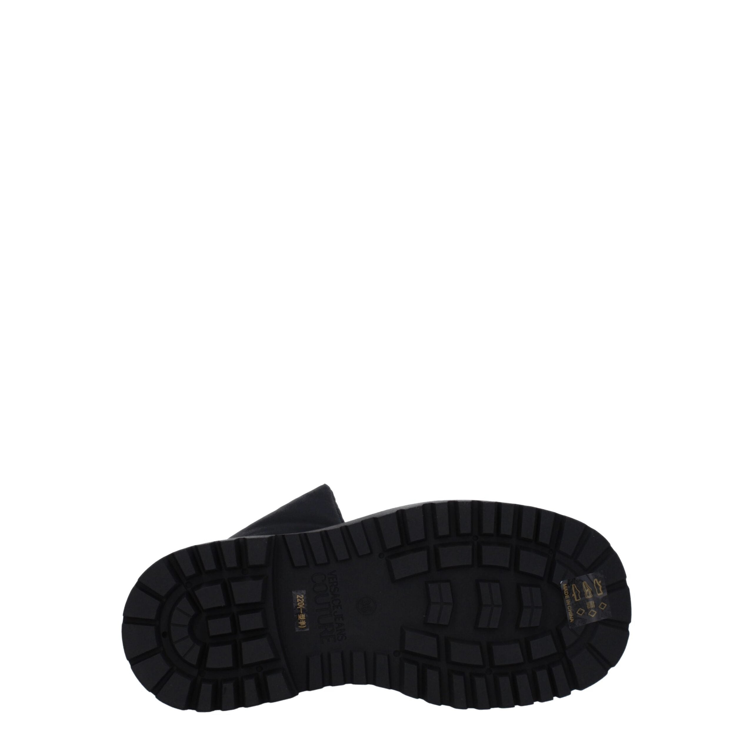 Versace Jeans Black Polyethylene Ankle