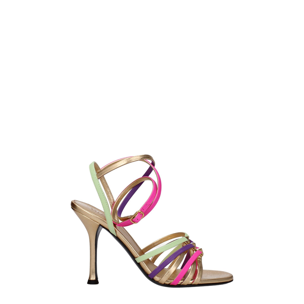 Valentino Garavani Multicolor Leather Sandal