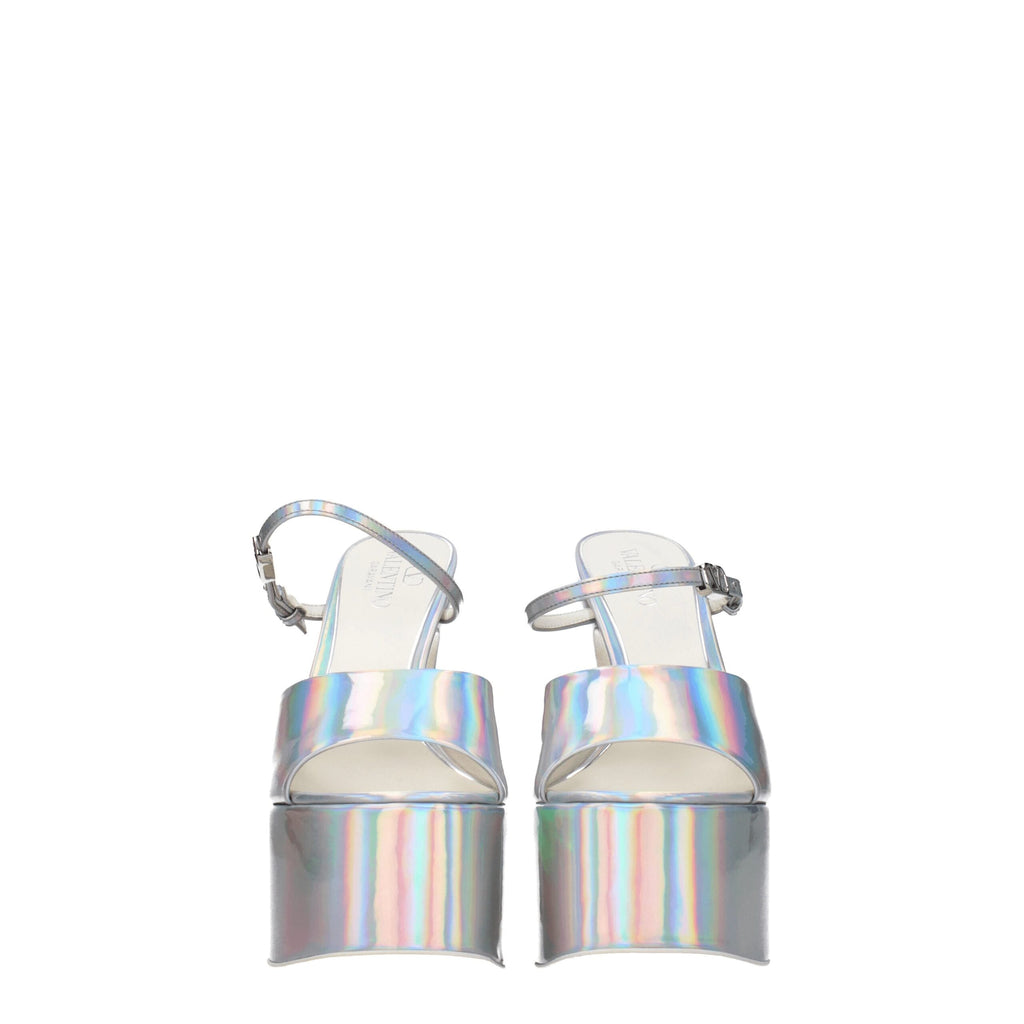 Valentino Garavani Gray Leather Sandal