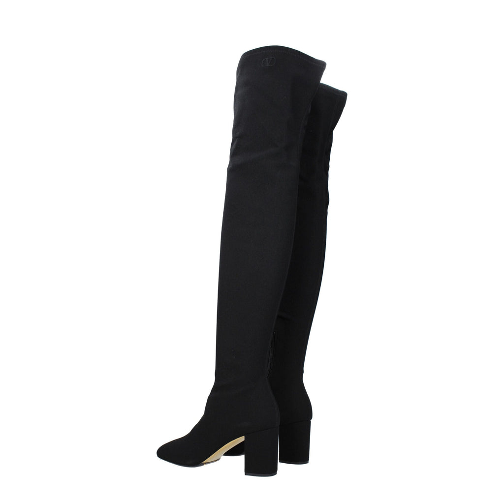 Valentino Garavani Black Fabric Boot