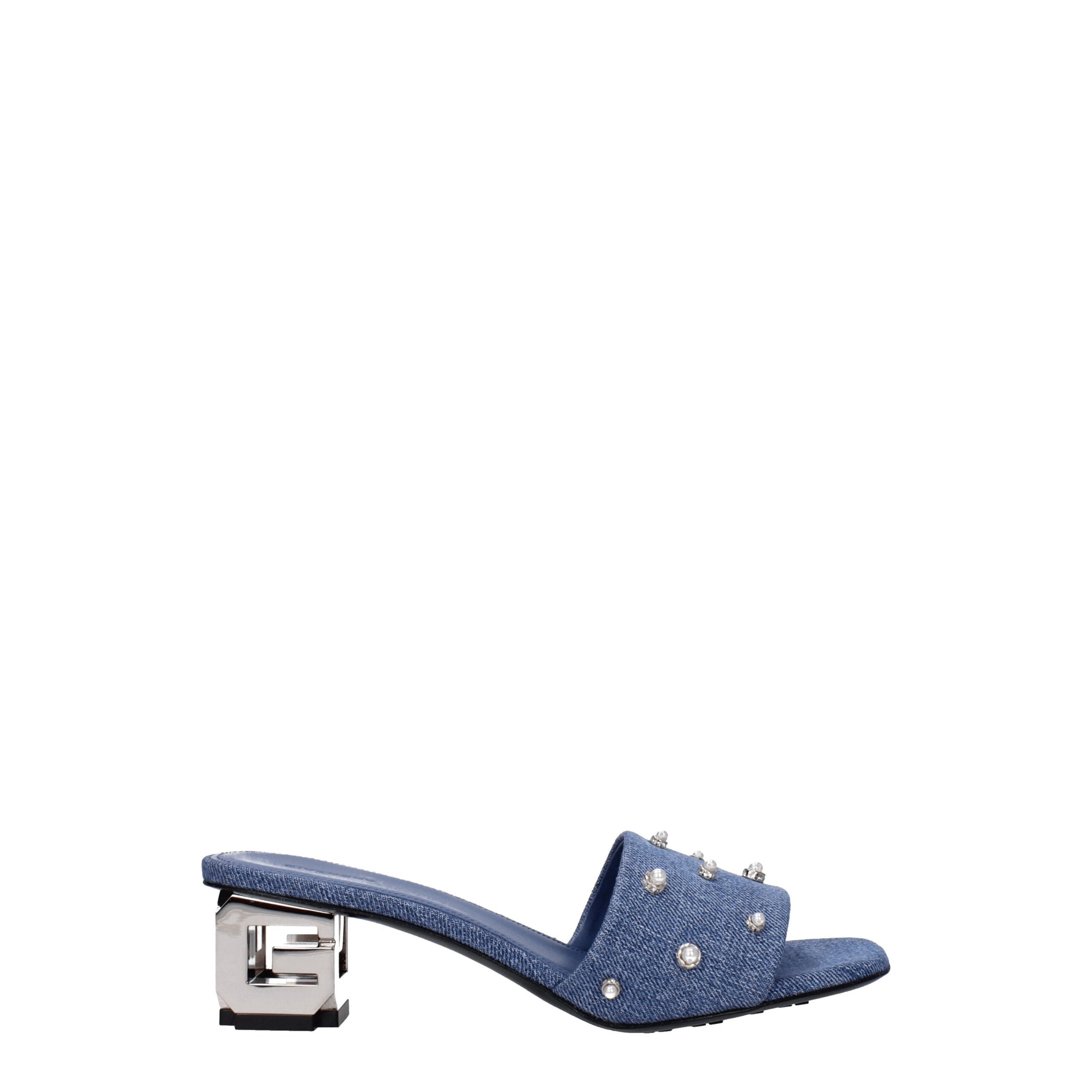 Givenchy Blue Fabric Sandal