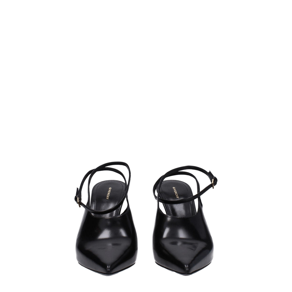 Givenchy Black Leather Sandal