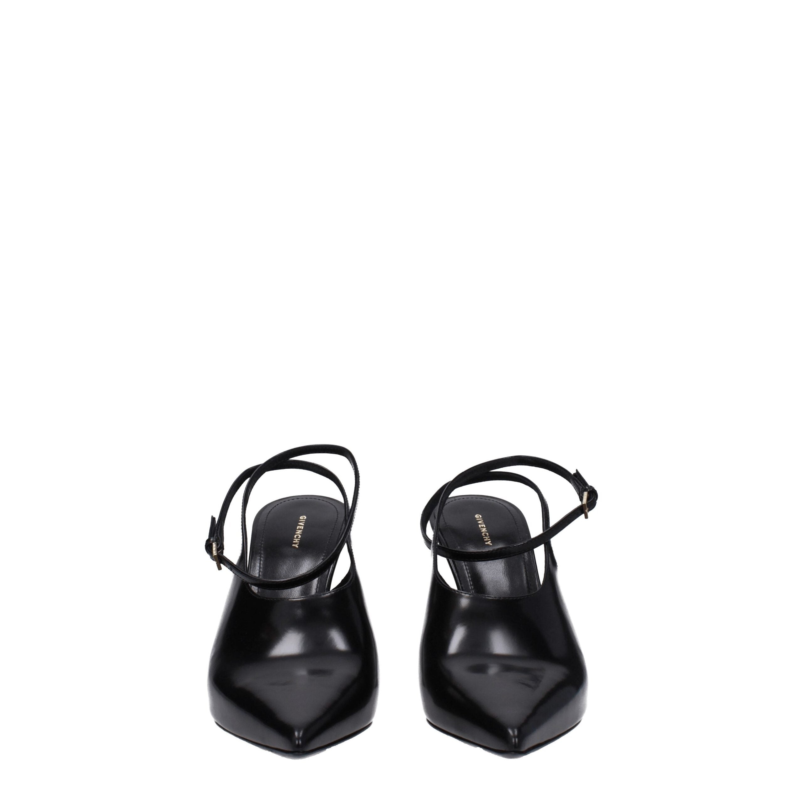 Givenchy Black Leather Sandal