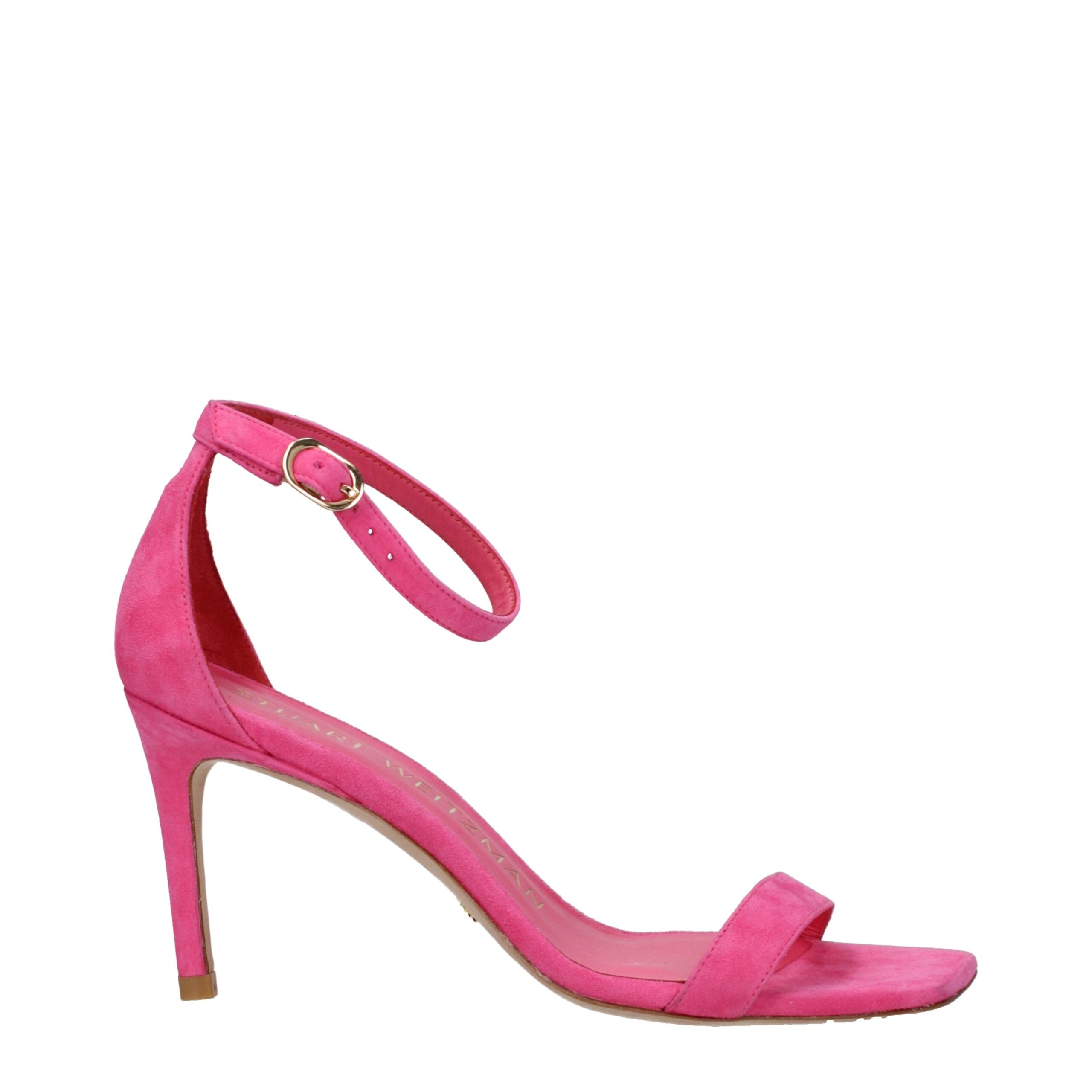 Stuart Weitzman Pink Leather Sandal