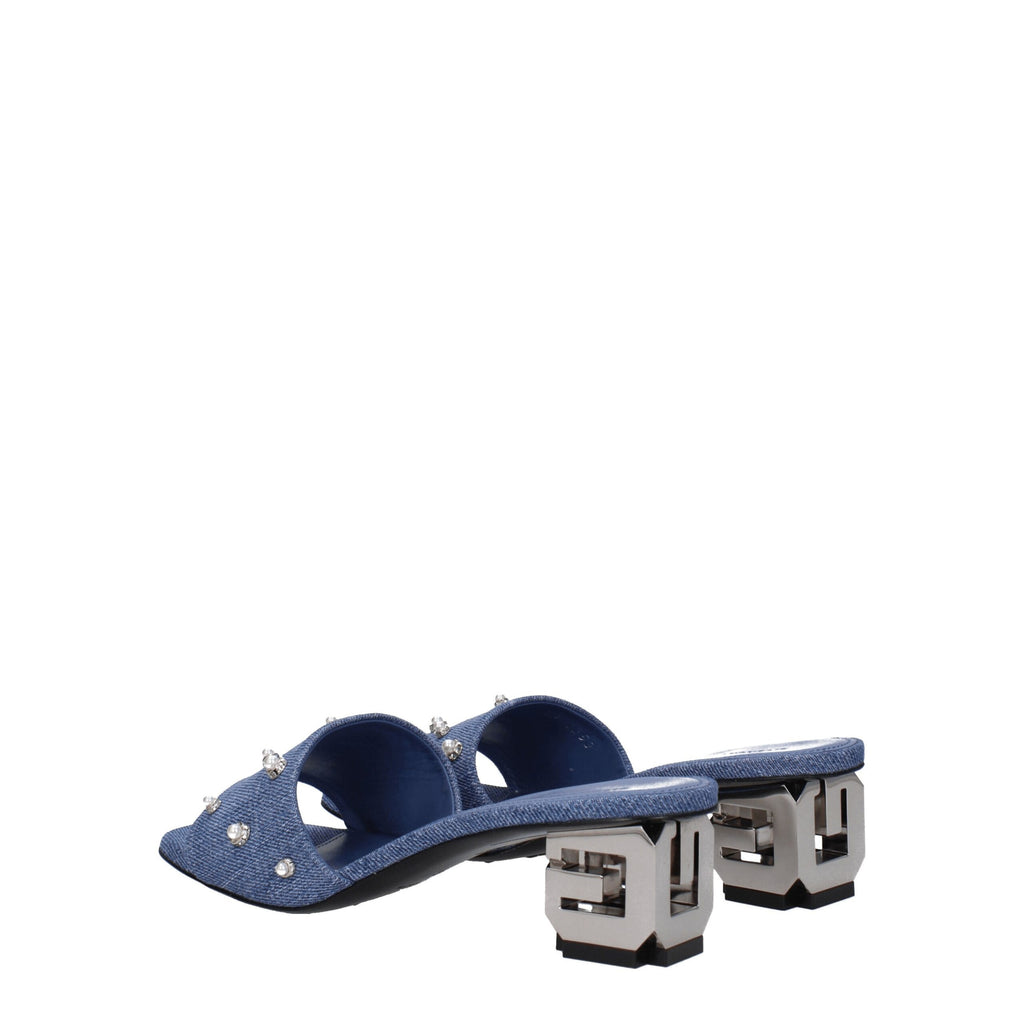 Givenchy Blue Fabric Sandal