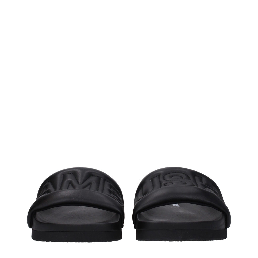 Ambush Black Leather Slipper