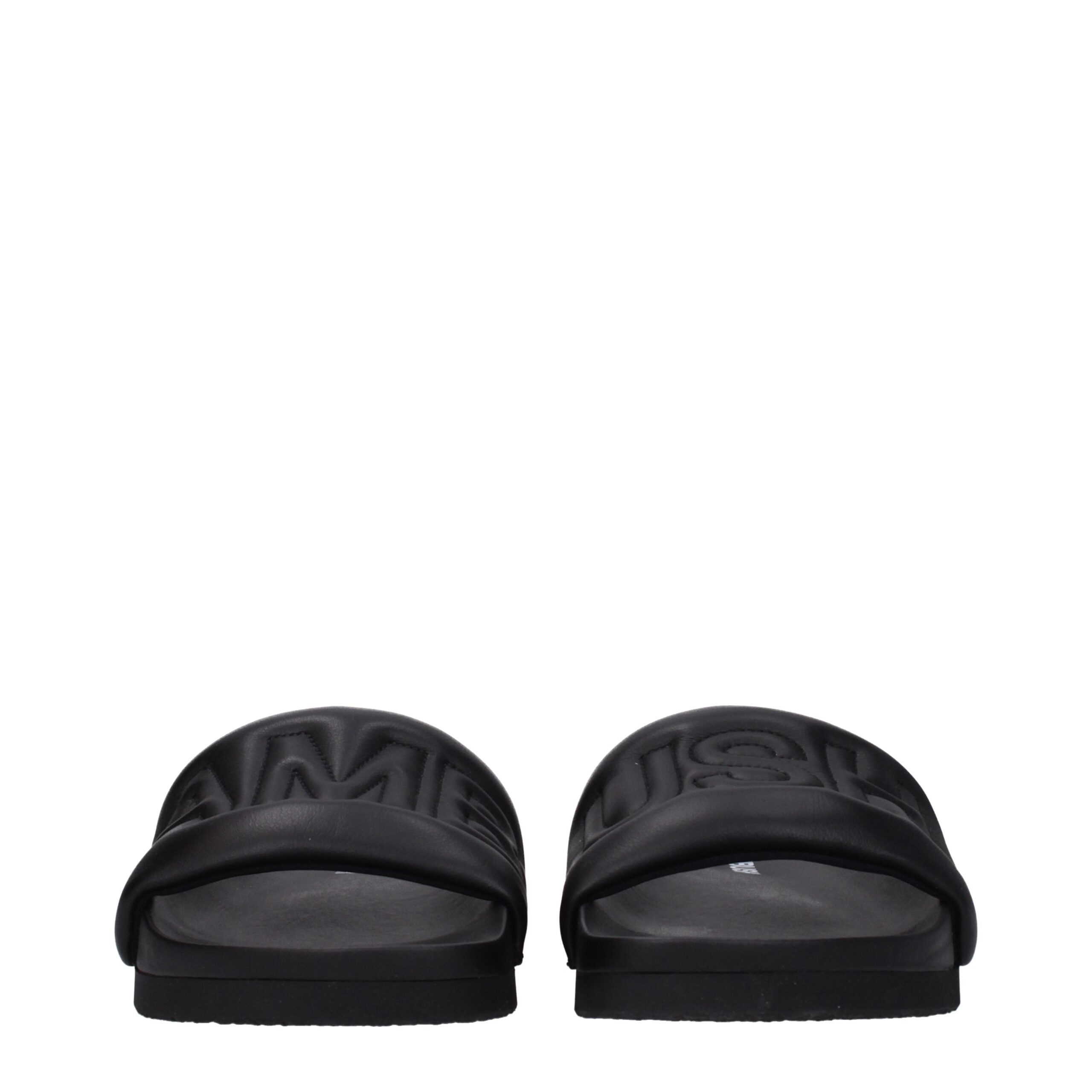Ambush Black Leather Slipper