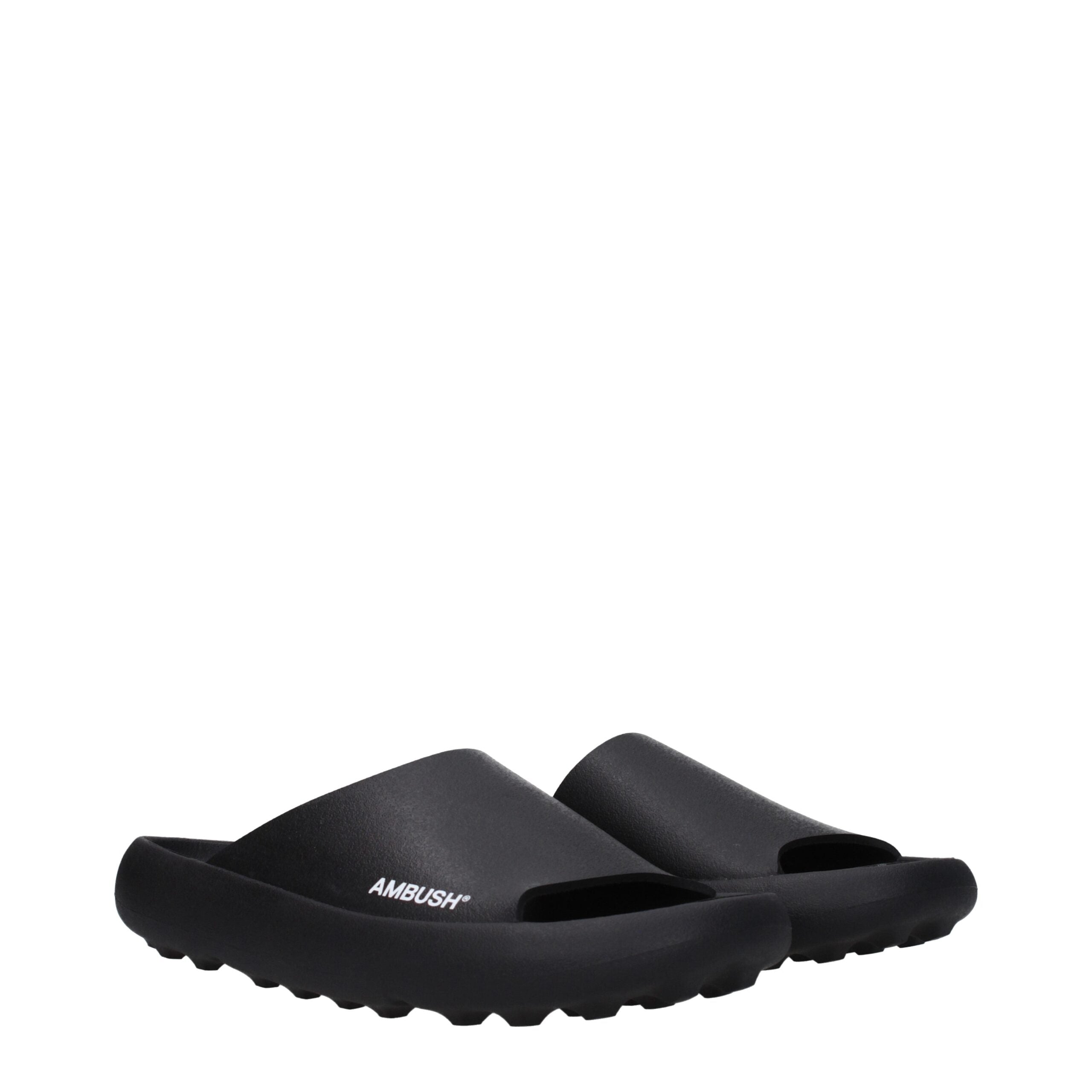 Ambush Black Cotton Slipper