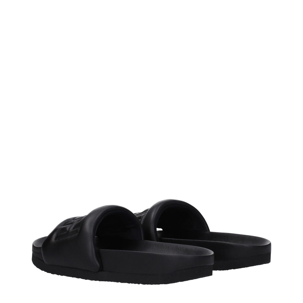 Ambush Black Leather Slipper