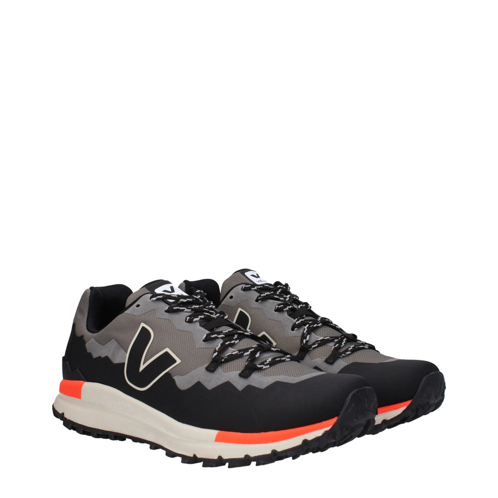 Veja Gray Fabric Sneakers