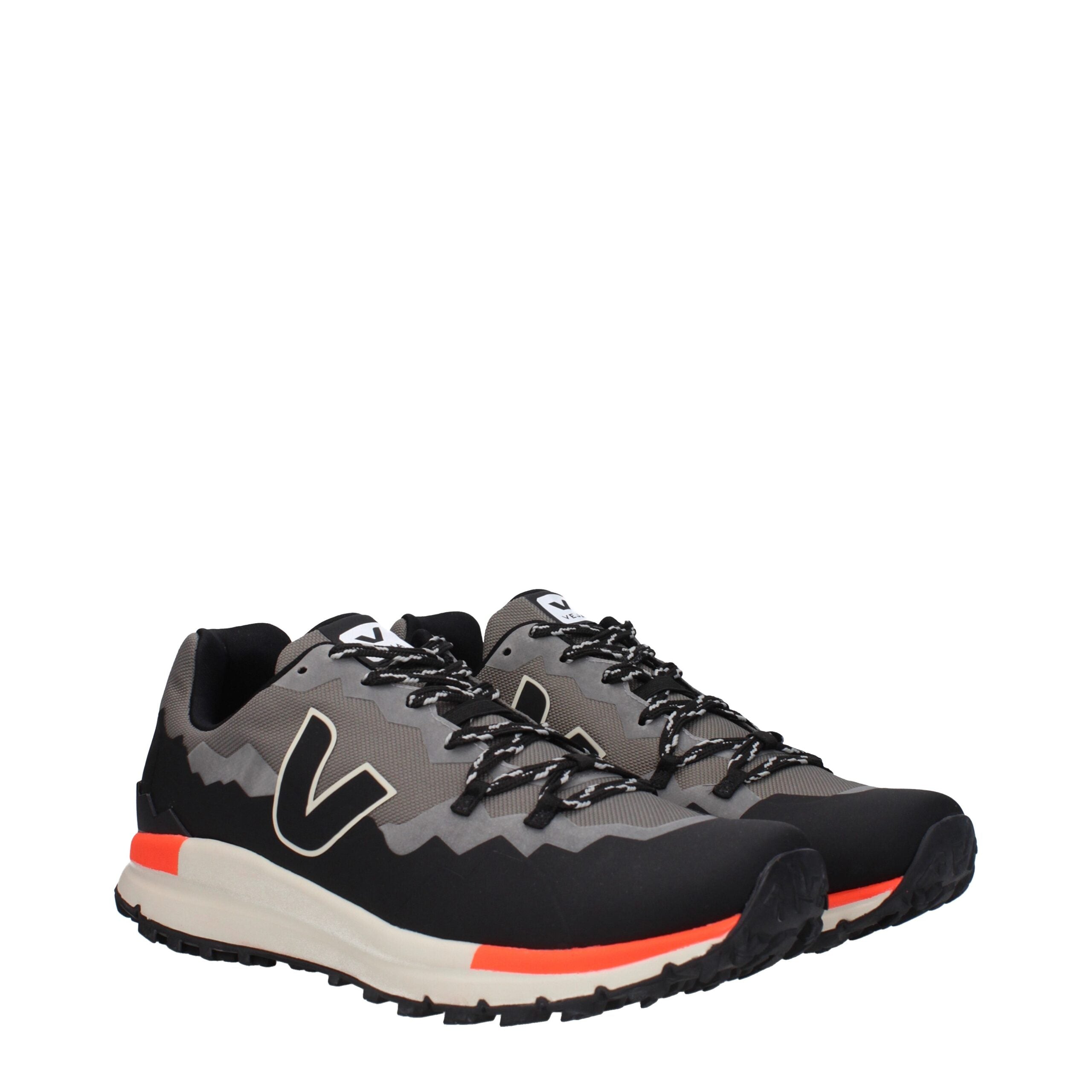 Veja Gray Fabric Sneakers