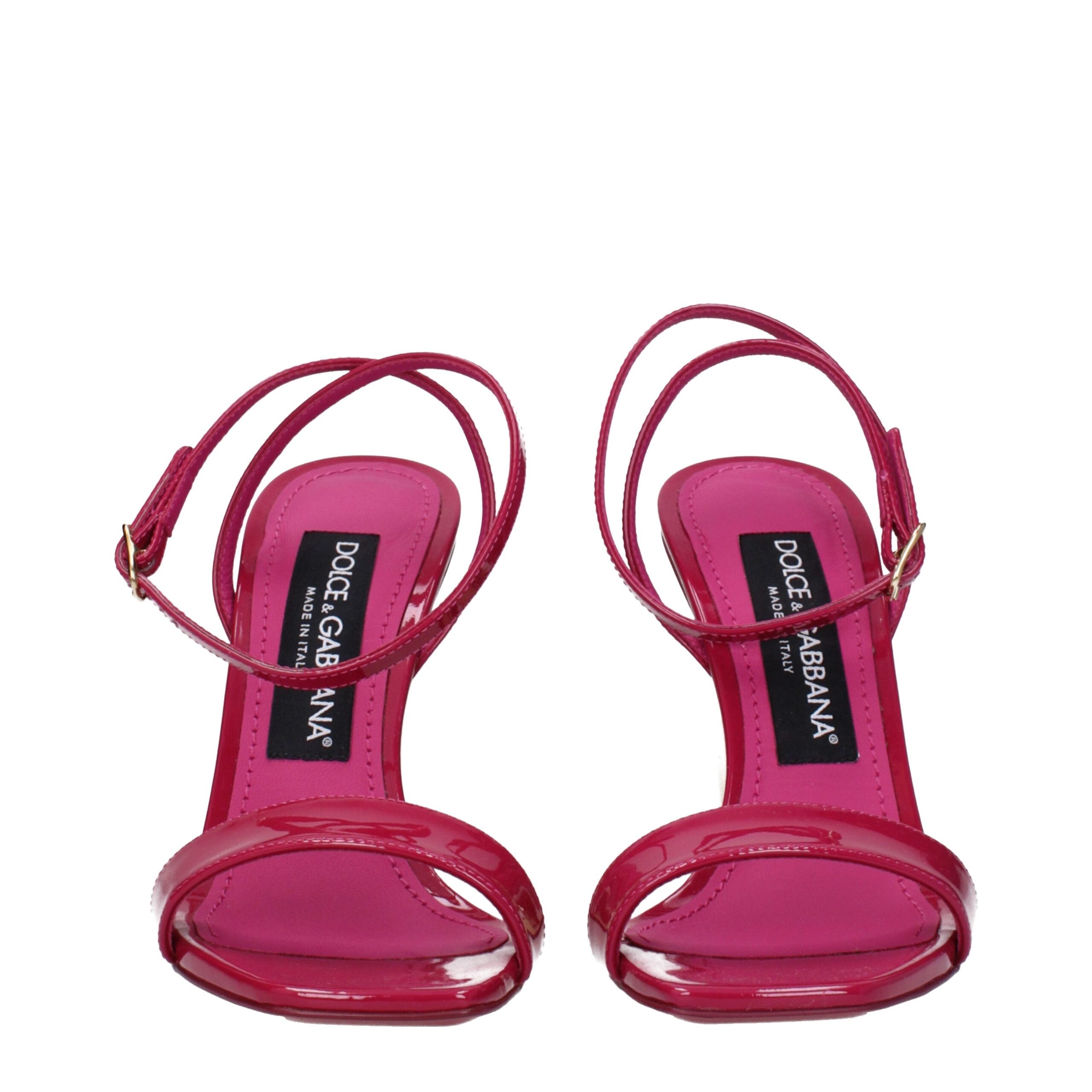 Dolce & Gabbana Pink Leather Sandal