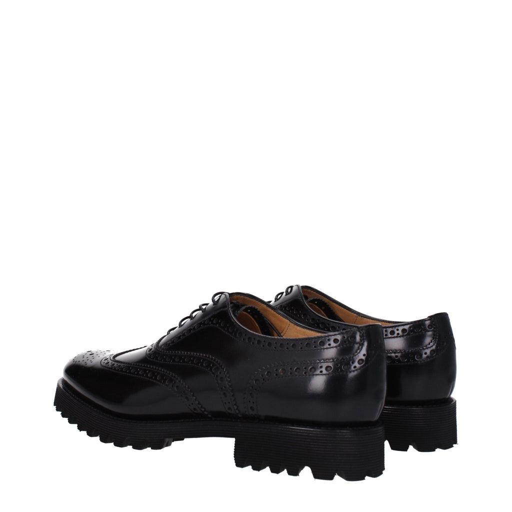 Church's Black Leather Oxfords And Derby