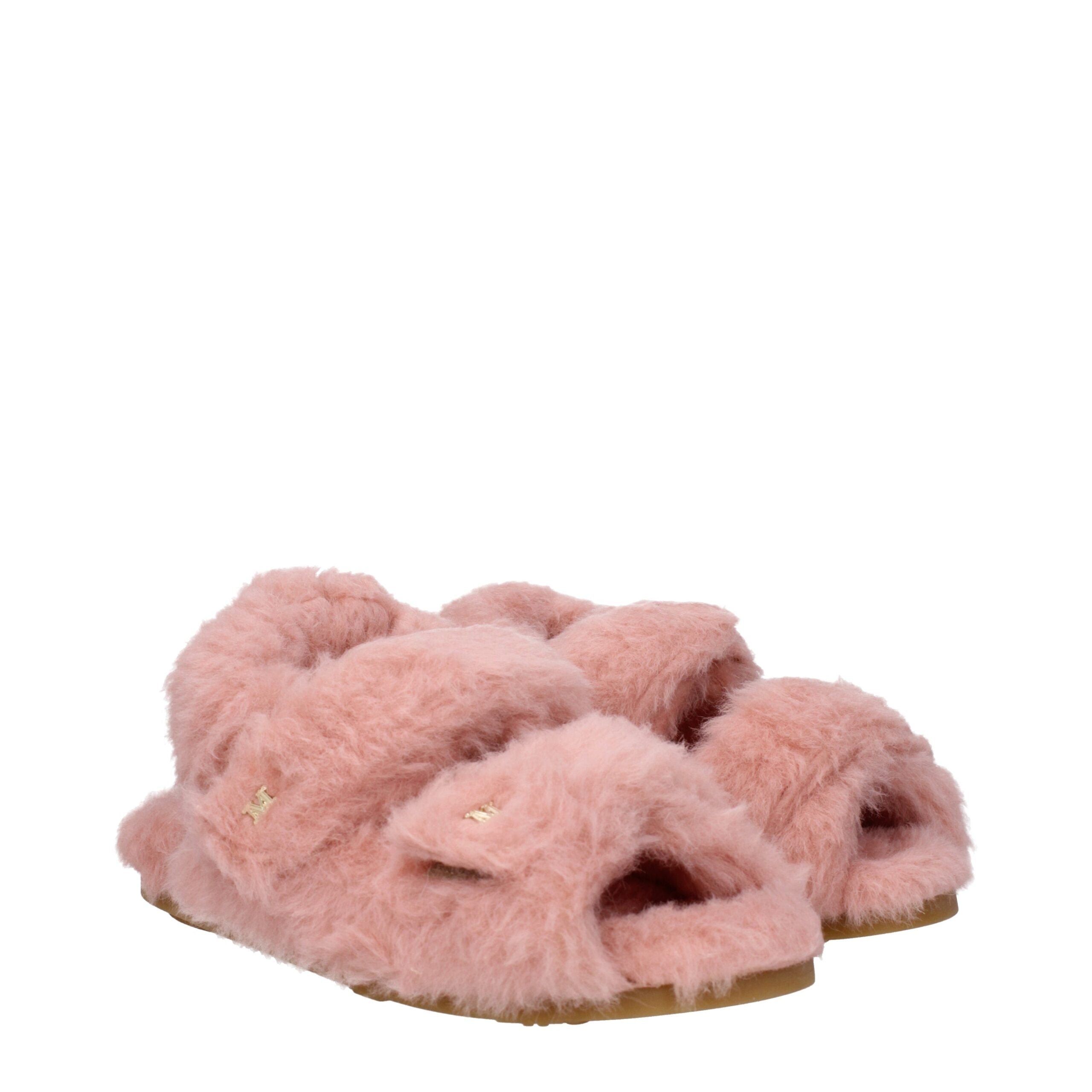 Max Mara Pink Fur Sandal