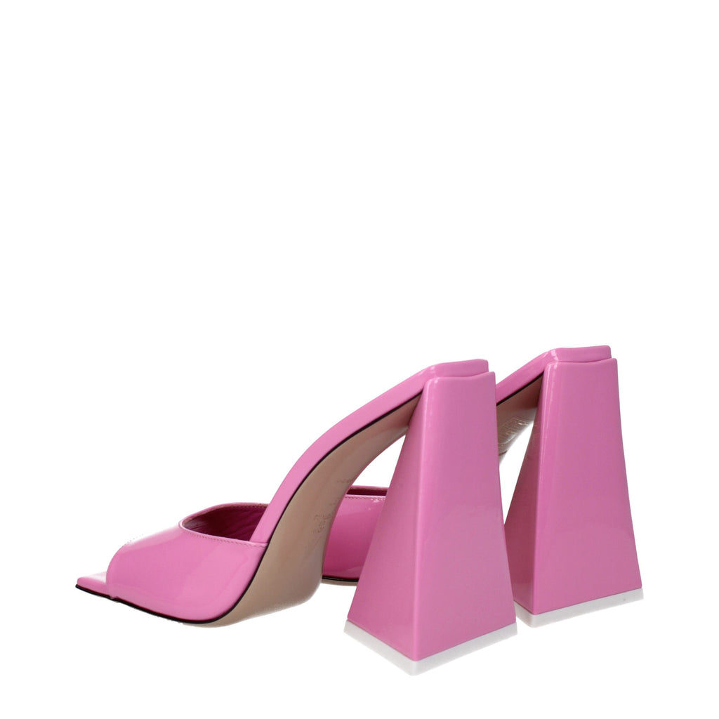 The Attico Pink Leather Sandal