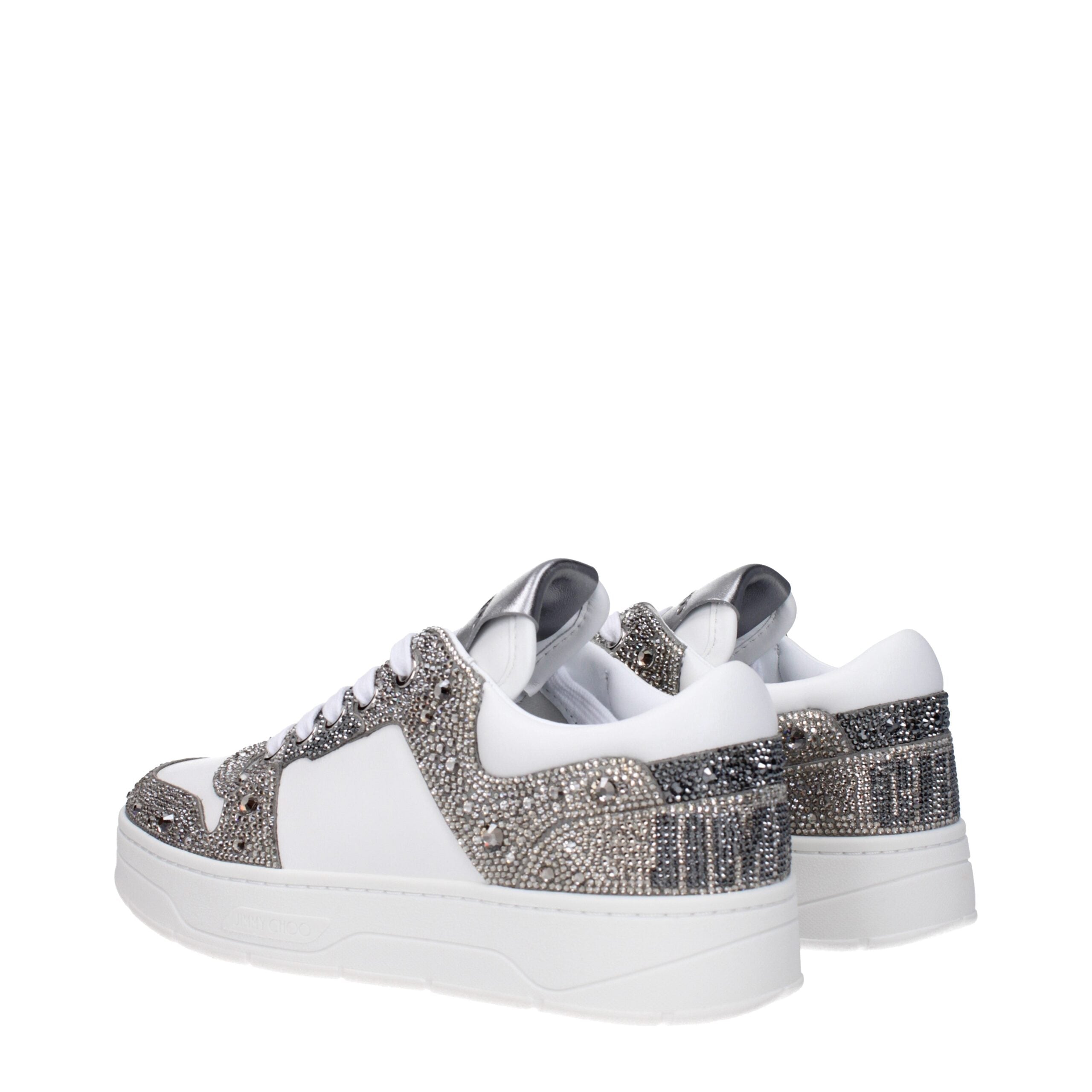 Jimmy Choo White Leather Sneakers