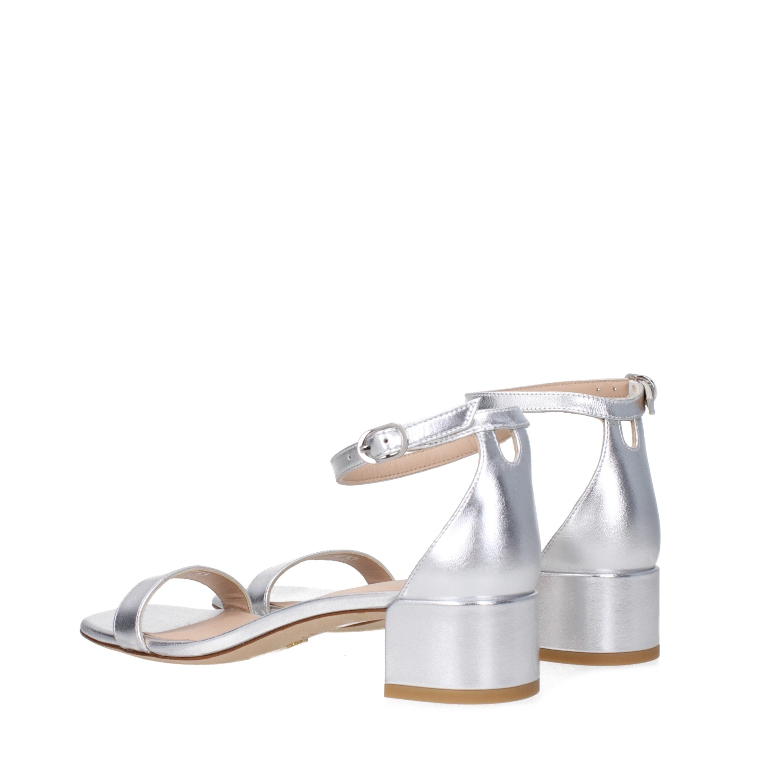 Stuart Weitzman Gray Leather Sandal