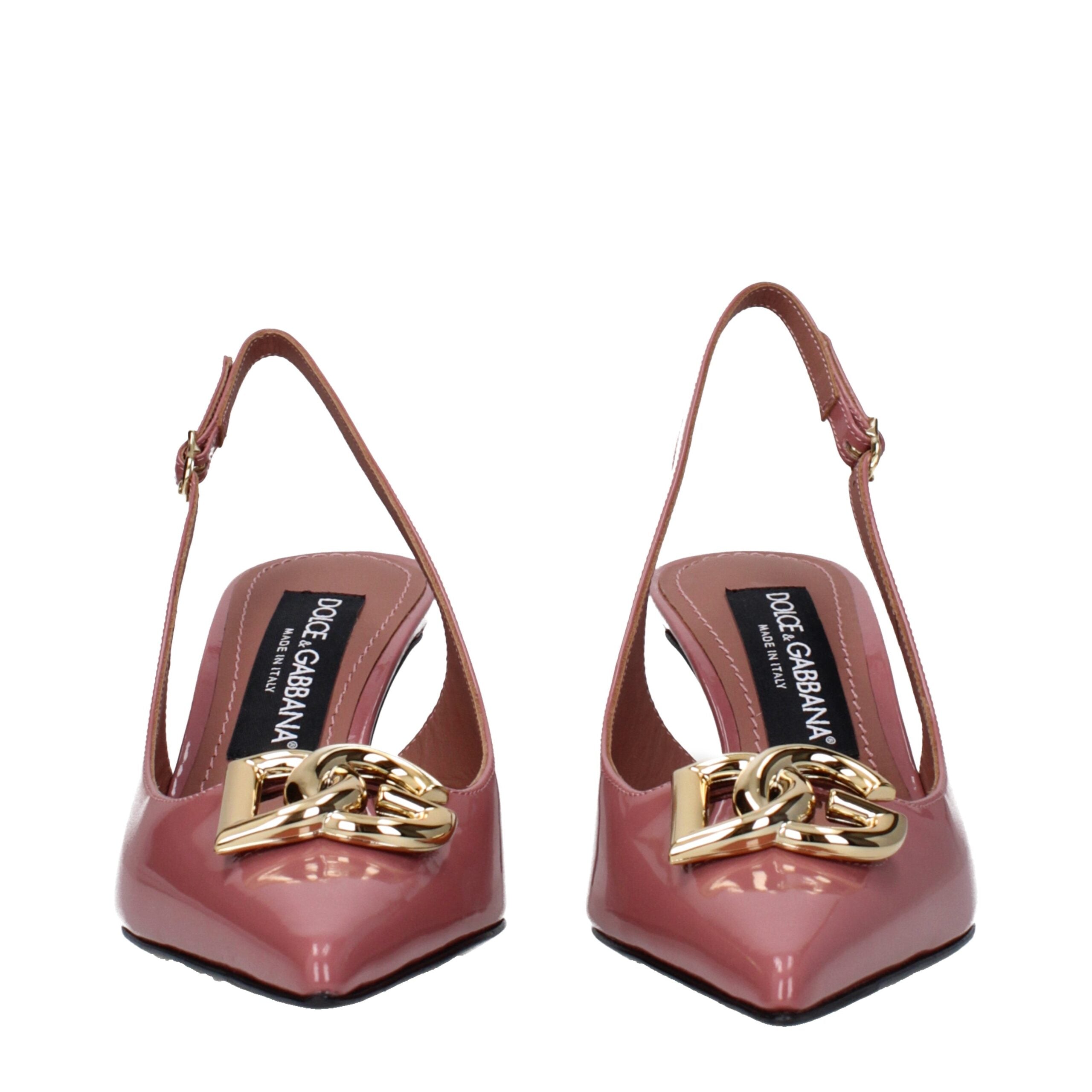 Dolce & Gabbana Pink Leather Sandal