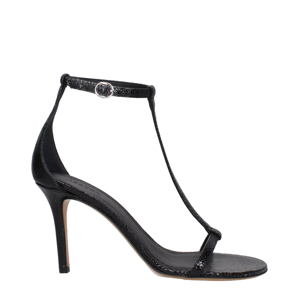Isabel Marant Black Leather Sandal