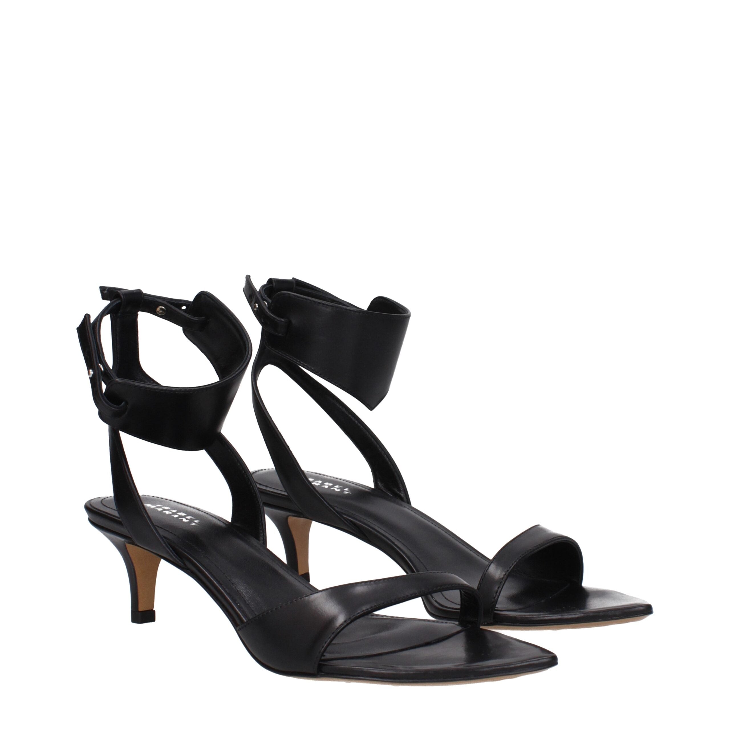 Isabel Marant Black Leather Sandal