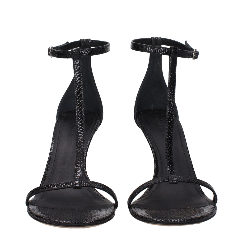 Isabel Marant Black Leather Sandal