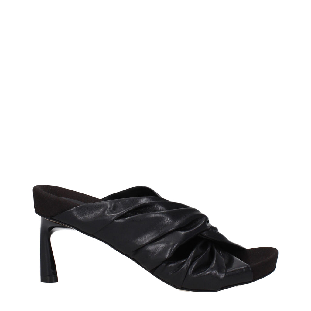 Stella McCartney Black Leather Sandal